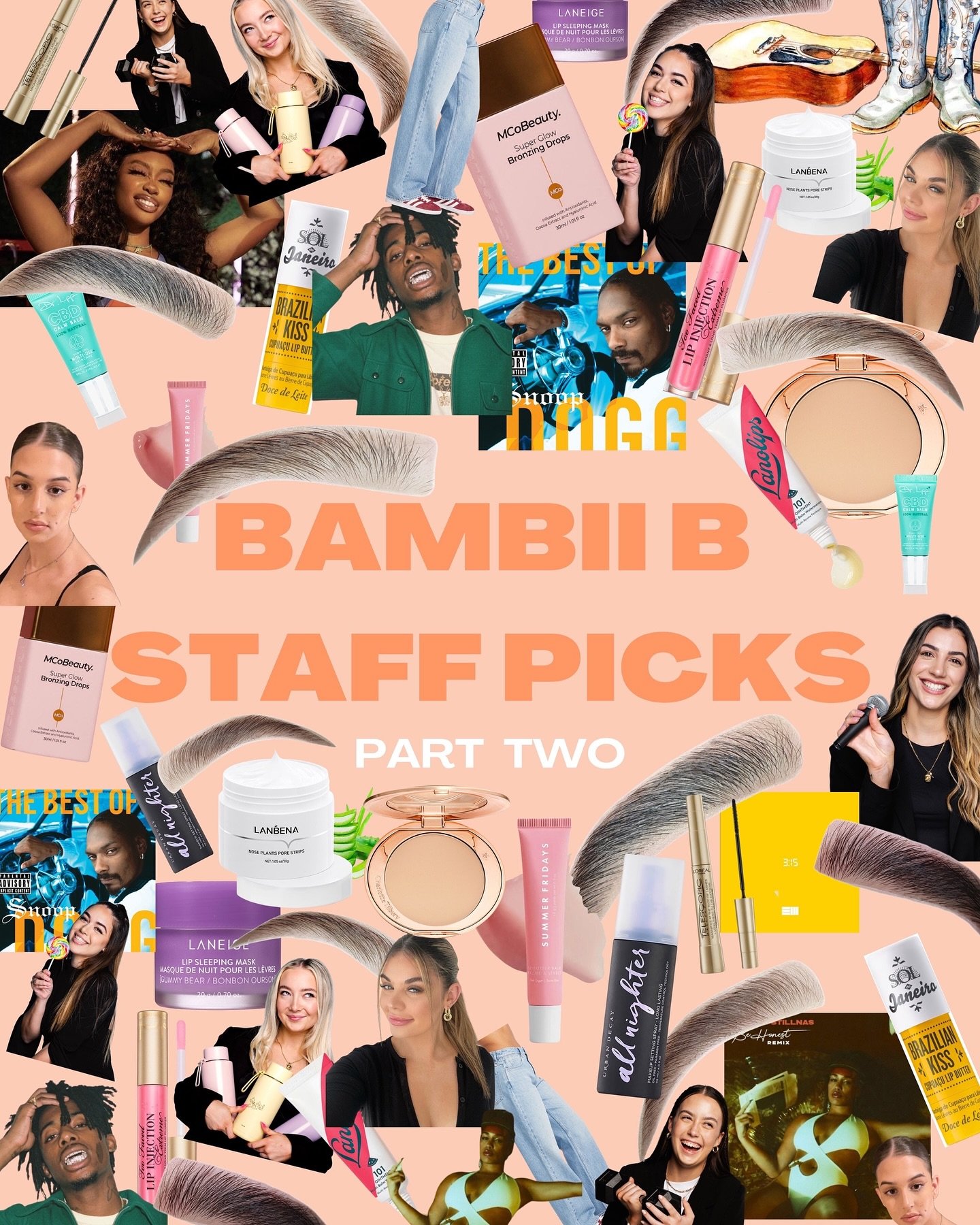 BAMBII BABES essentials - EDITION II 
Girlies, whose vibe best matches you??? Let us know what fave essential is missing from this list 👧👄💅💄🎀

&mdash;

#Bambiibrows #Bambiib #eyebrowstylist #Perthbrows #Perthbeauty #Eyebrows #tweezing #naturalbr