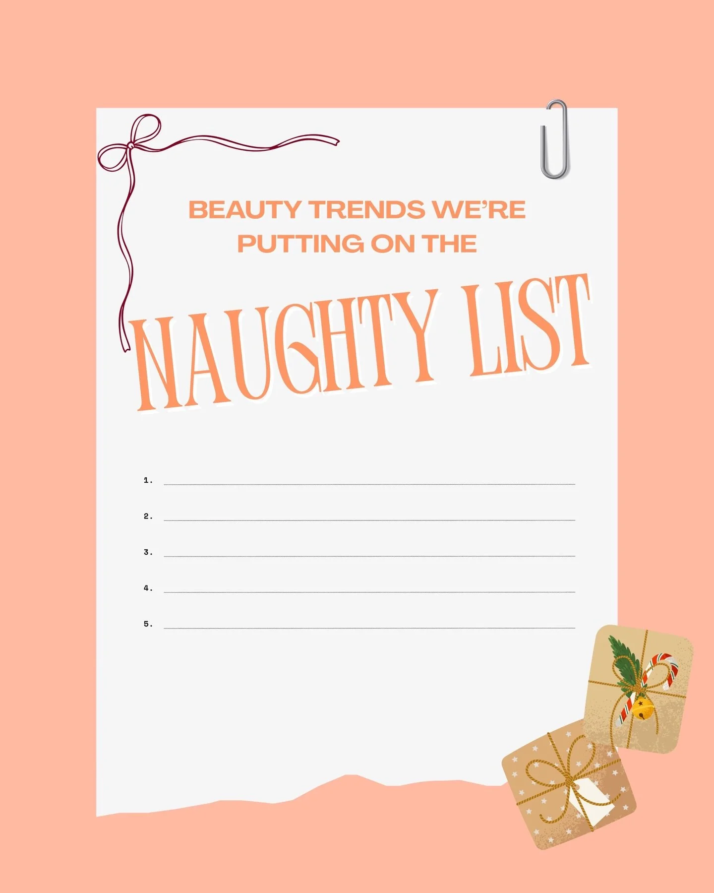Beauty trends we&rsquo;re officially putting on the Naughty List this Christmas🎅🏼

🎁 Skipping SPF in your makeup routine - BIG no no from us!
🎁 Vertically brushed brows - a more gradual look is our favourite vibe.
🎁 Over-plucked brows tails - we