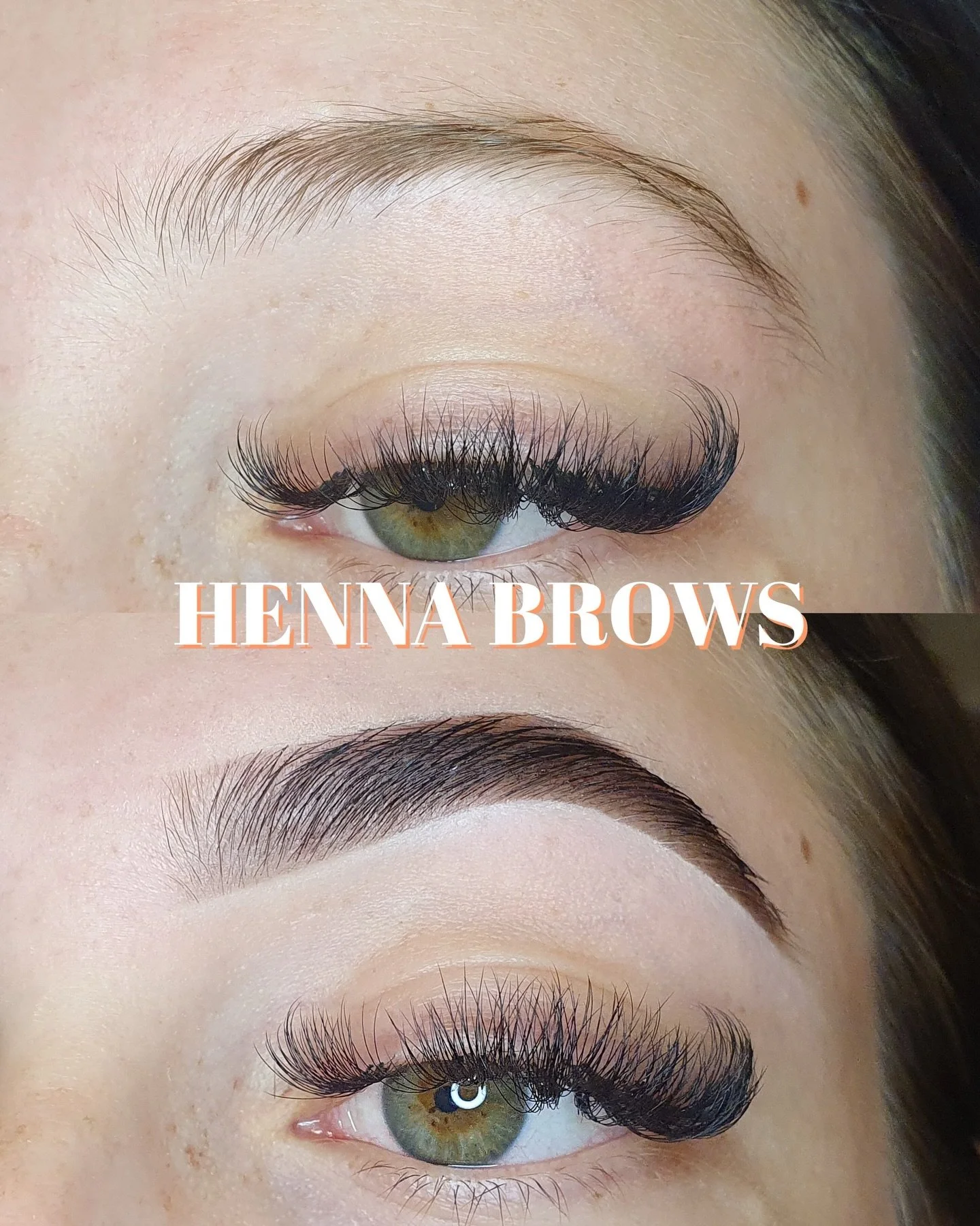 So what is brow henna? 
Henna is a semi-permanent brow tint made from the henna plant, which stains both the brow hairs and skin to create a fuller, more defined brow 🫶

Henna works best for our girls with naturally drier skin, and is perfect for th