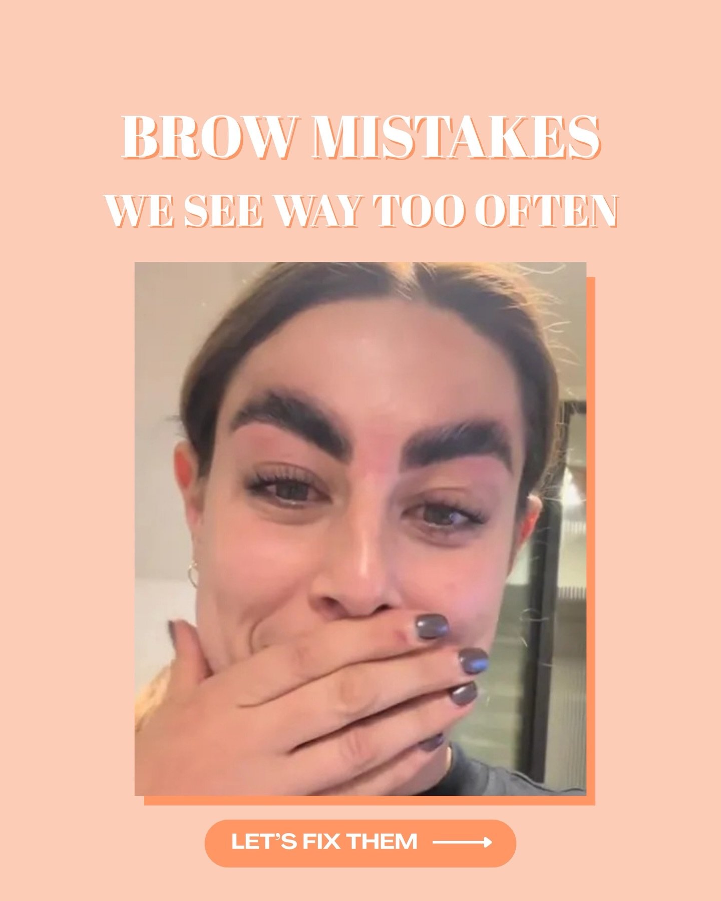 Brow mistakes we see wayyyyy too often&hellip; ❌💀

Filling them in too dark - its giving 2016 block brows and we&rsquo;ve evolved since then 🫣
Over-tweezing - some of you still haven&rsquo;t learnt and it hurts 😭
Over-experimenting - brows trends 