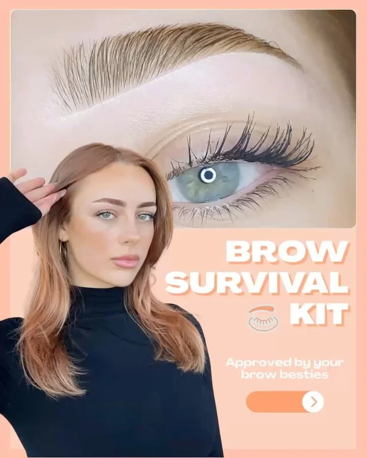 Suffering with your brows? 😷 That&rsquo;s a sign to follow our Brow Survival Kit and breathe a little life back into them in-between visits to your fav brow gals 🚨 (In case of emergency, CPR works too 🥹) 

✨Keep them dry for at least 24 hours (no 