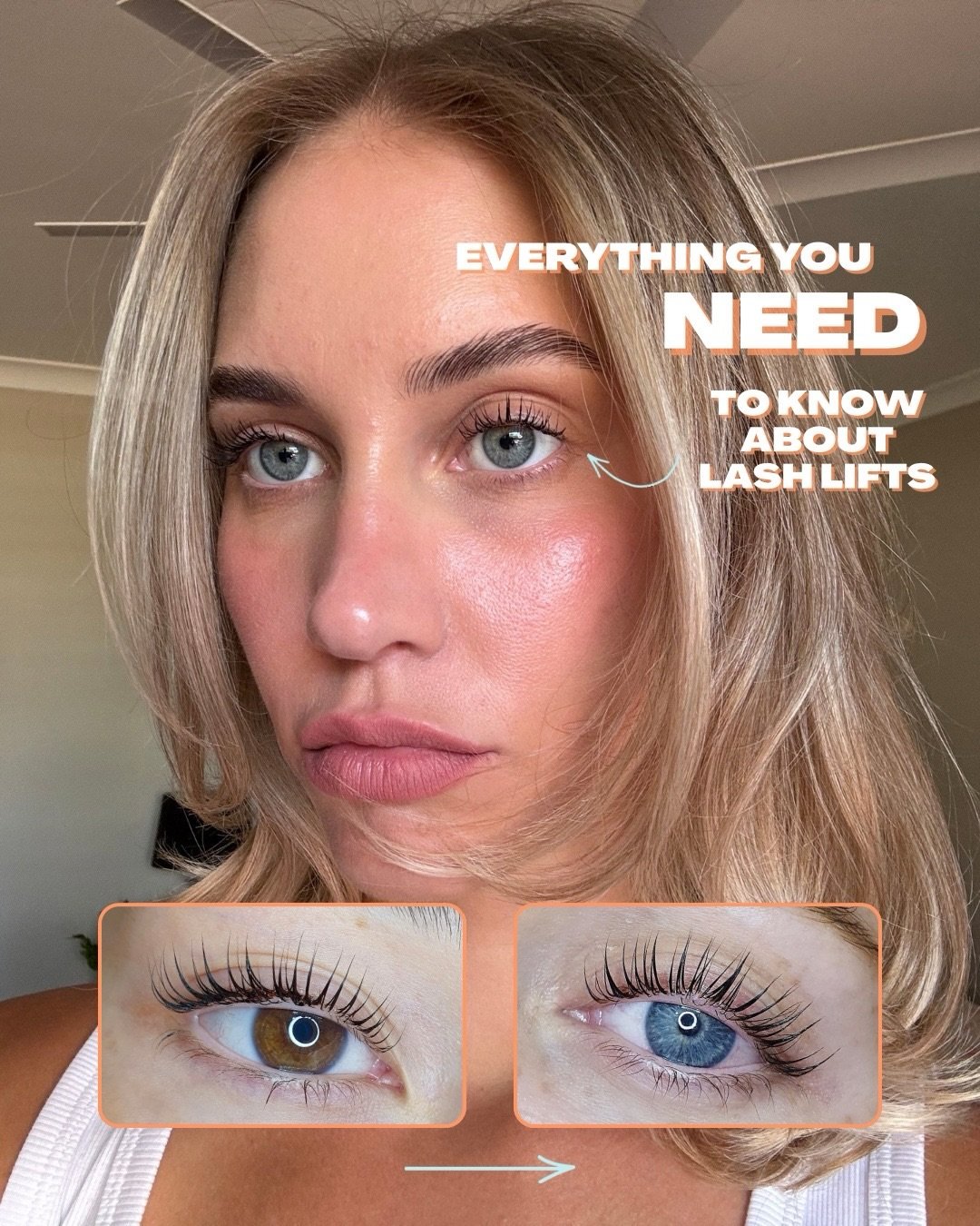 Everything you NEED to know about our lash lifts ✨

🤍 A regular lash lift enhances your natural lashes with a beautiful soft curl, creating that effortless, everyday &ldquo;no-mascara&rdquo; look 

🤍 The extra lash lift is a little bit special, des