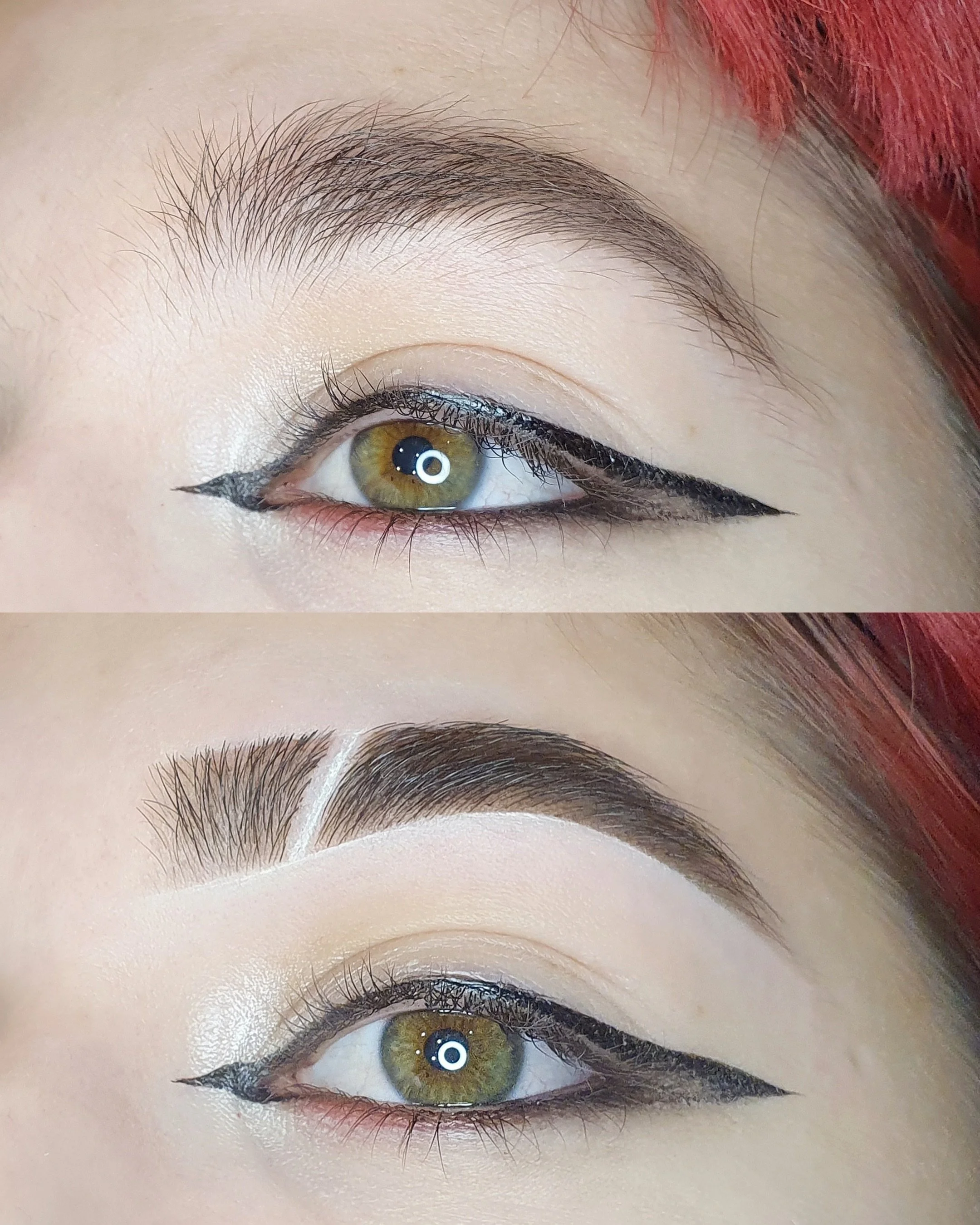 The coolest brows for the coolest gal we know 😍❤️ 
Brow slits might not be for everyone&hellip; but we like a little edge 🔪
Did you know we offer brow slits as an add-on service to our eyebrow restyles? If you&rsquo;re feeling a little bit extra at