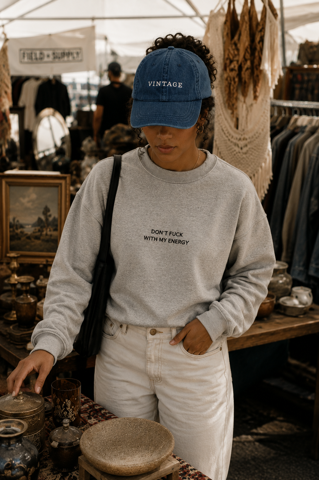 VINTAGE Denim Hat