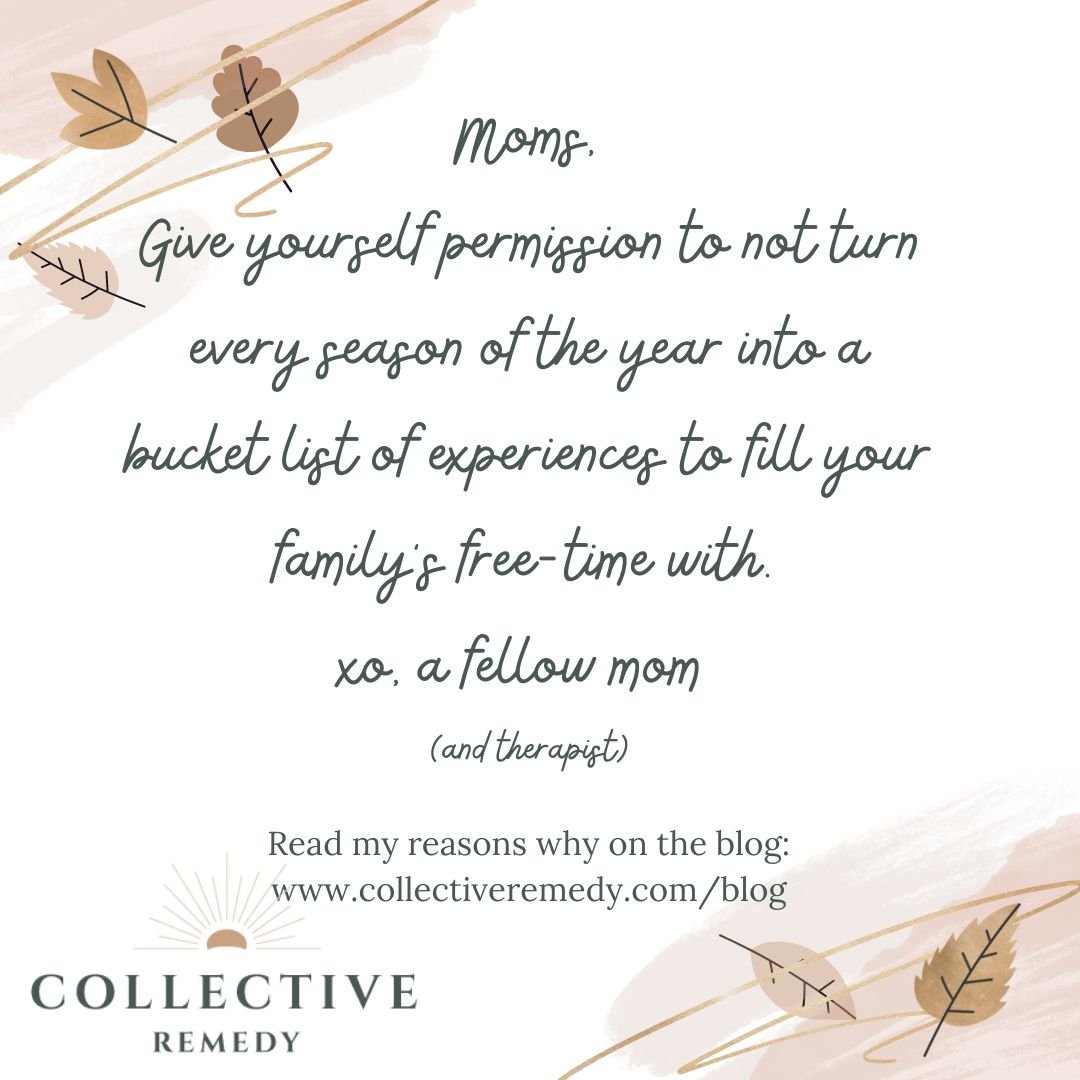 Permission to do less with your family’s free-time. (and why that’s a good thing)