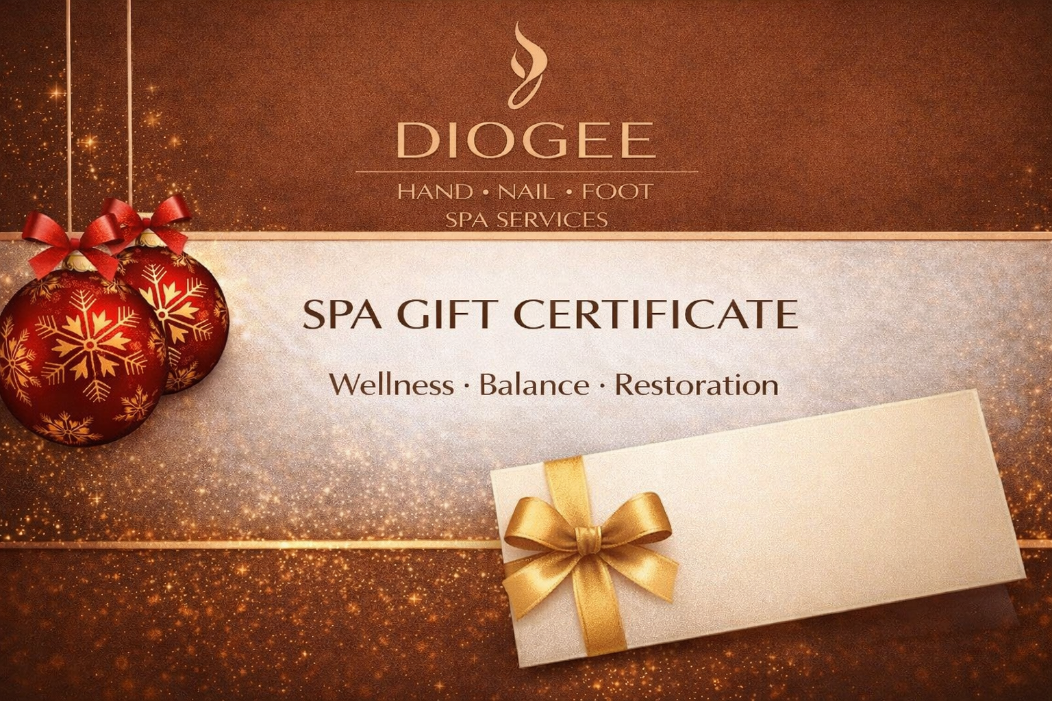DIOGEE GIFT CERTIFICATES