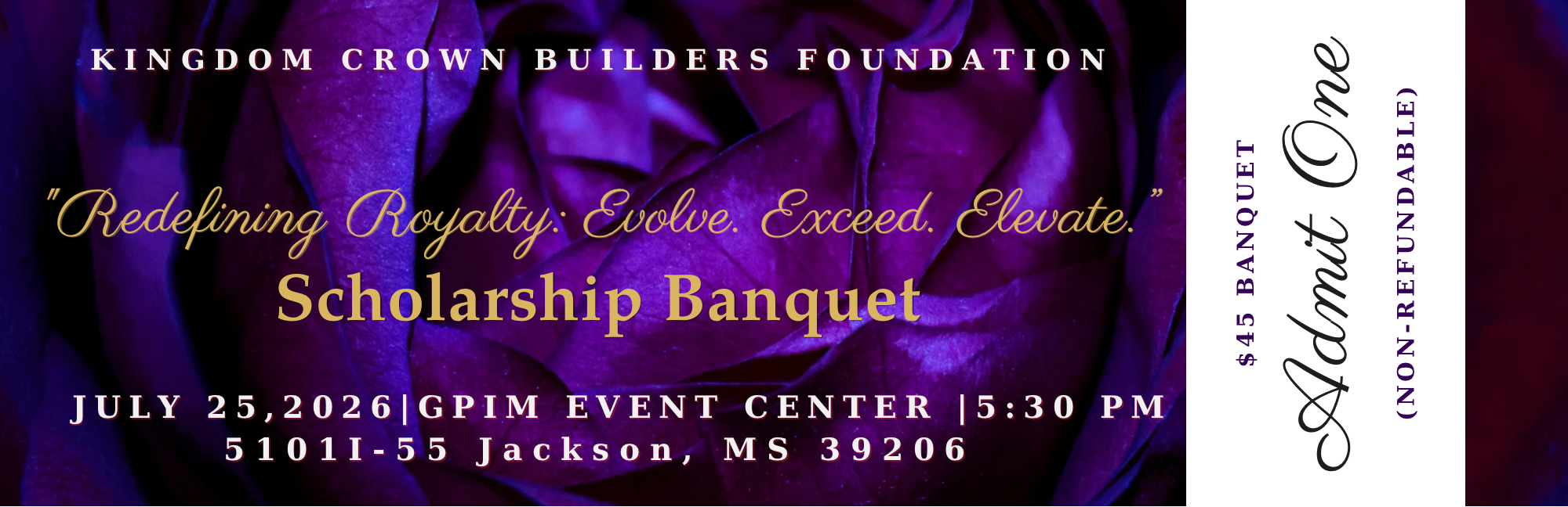 KCBF Scholarship Banquet (Adult Ticket)