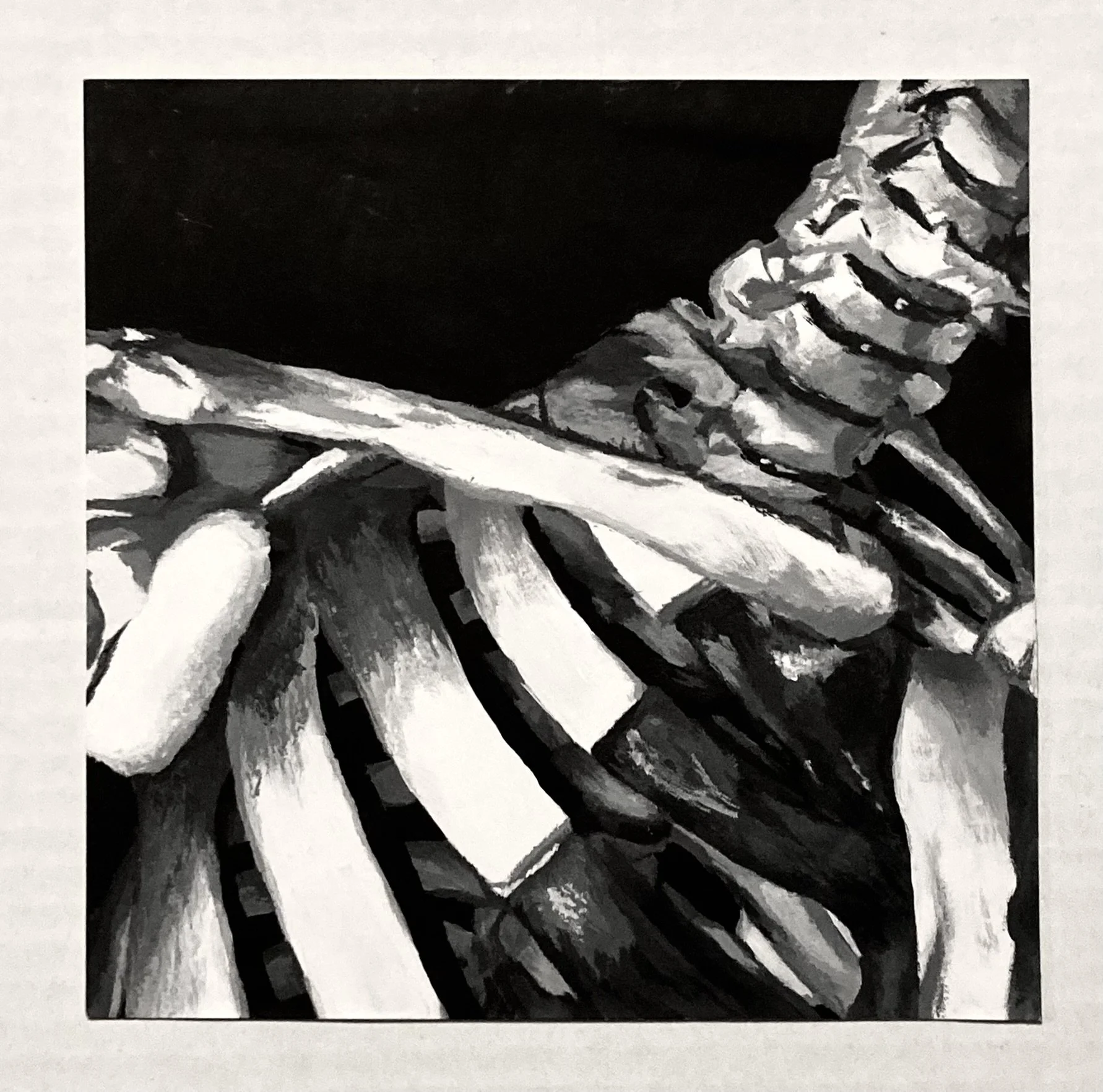 Skeleton Painting 2 (8"x8")