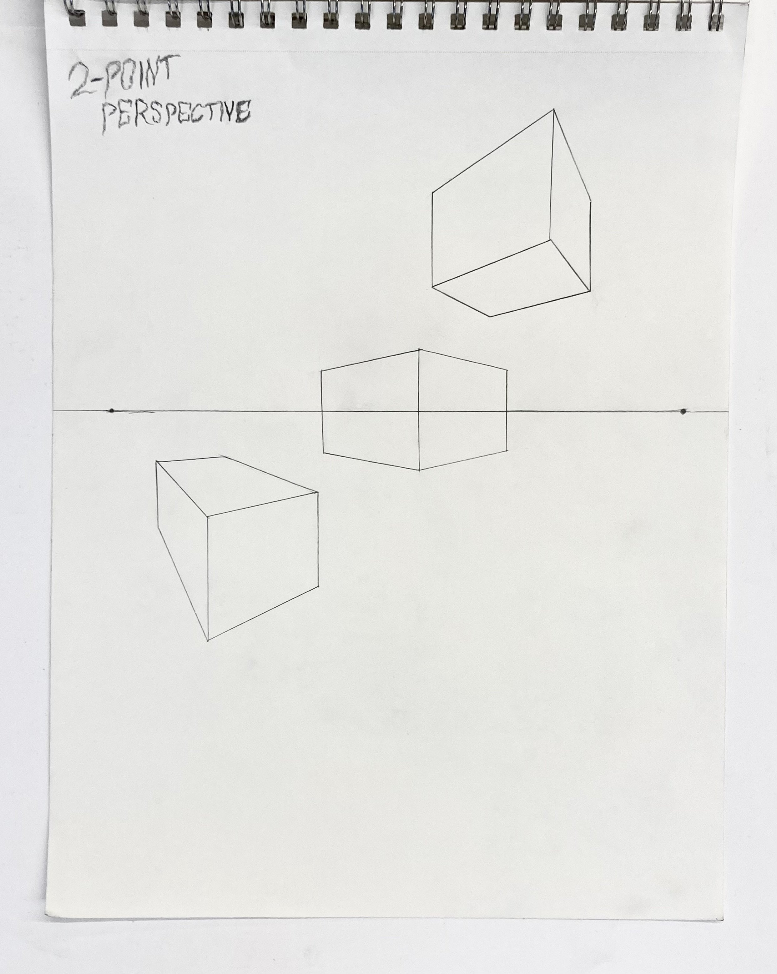 Two-Point Perspective Practice (11"x14")