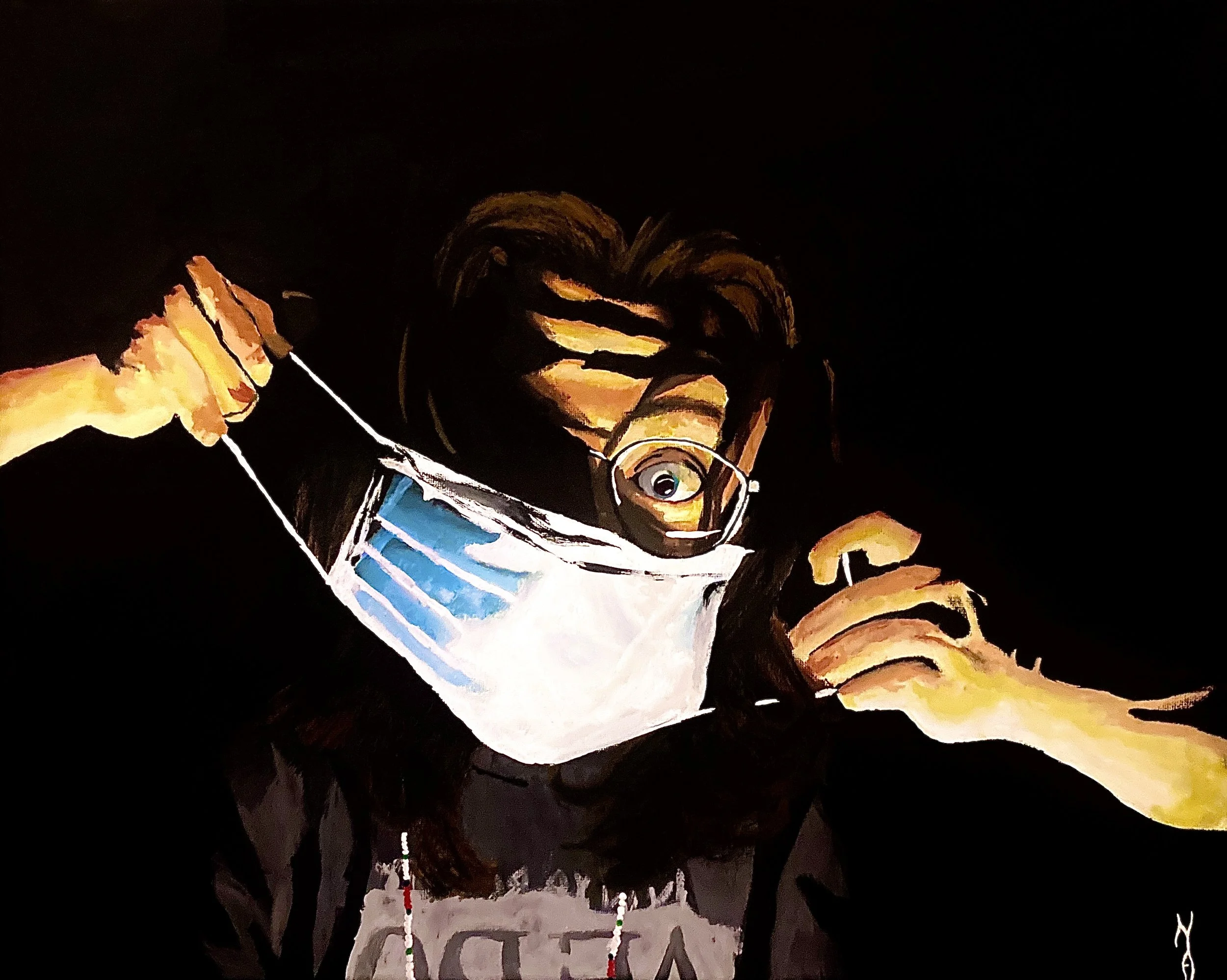 Covid-19 Response "Again!?" (18"x20")