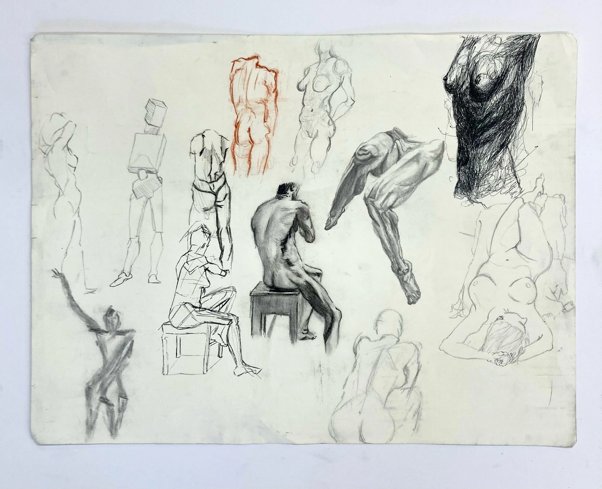 Figure Drawing Study (18"x24")