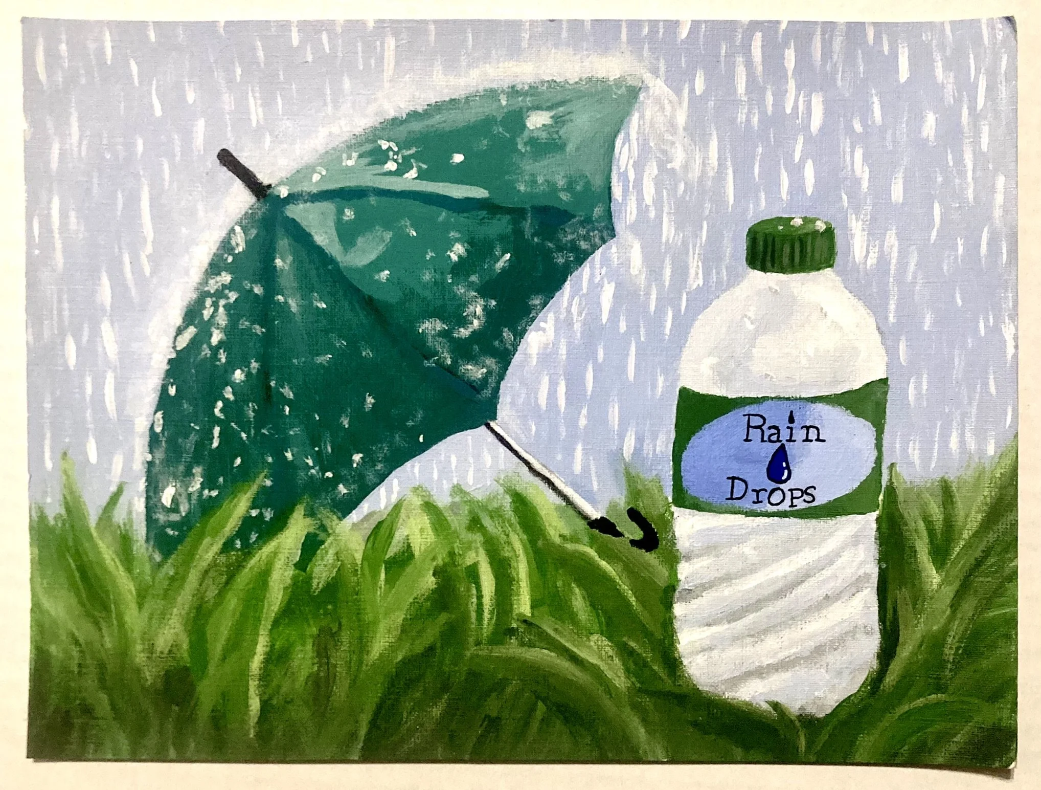 Color in Context 2 "Rain Drops" (9"x12")