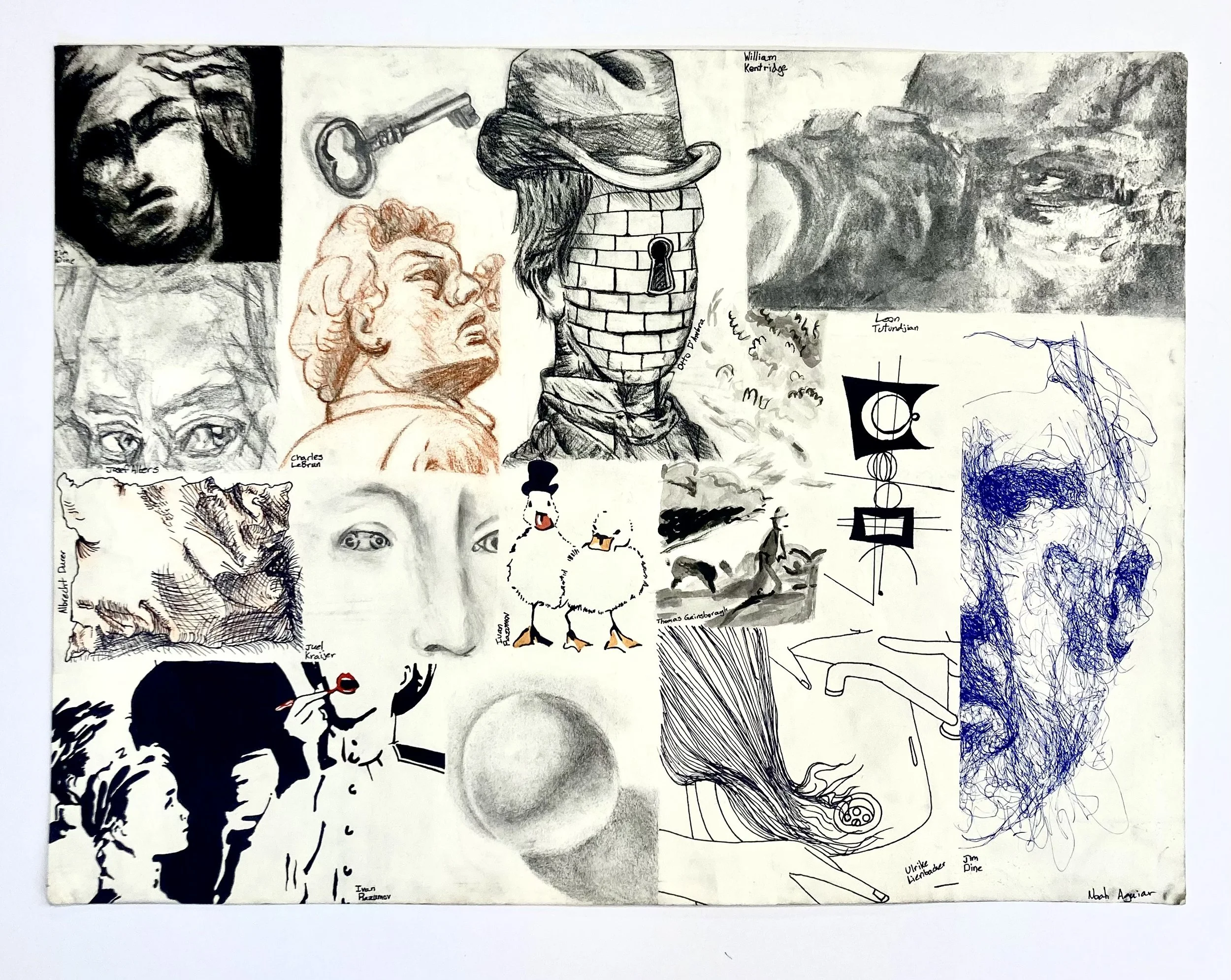 Line Making Study Compilation (18"x24")