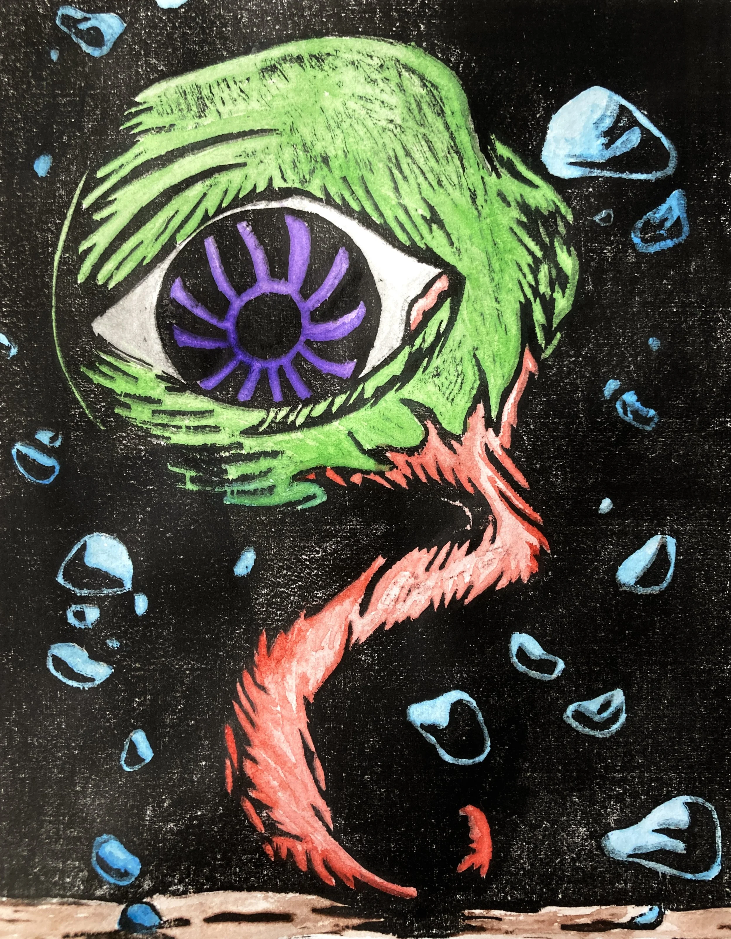 "Optic Nerve" (8"x10")