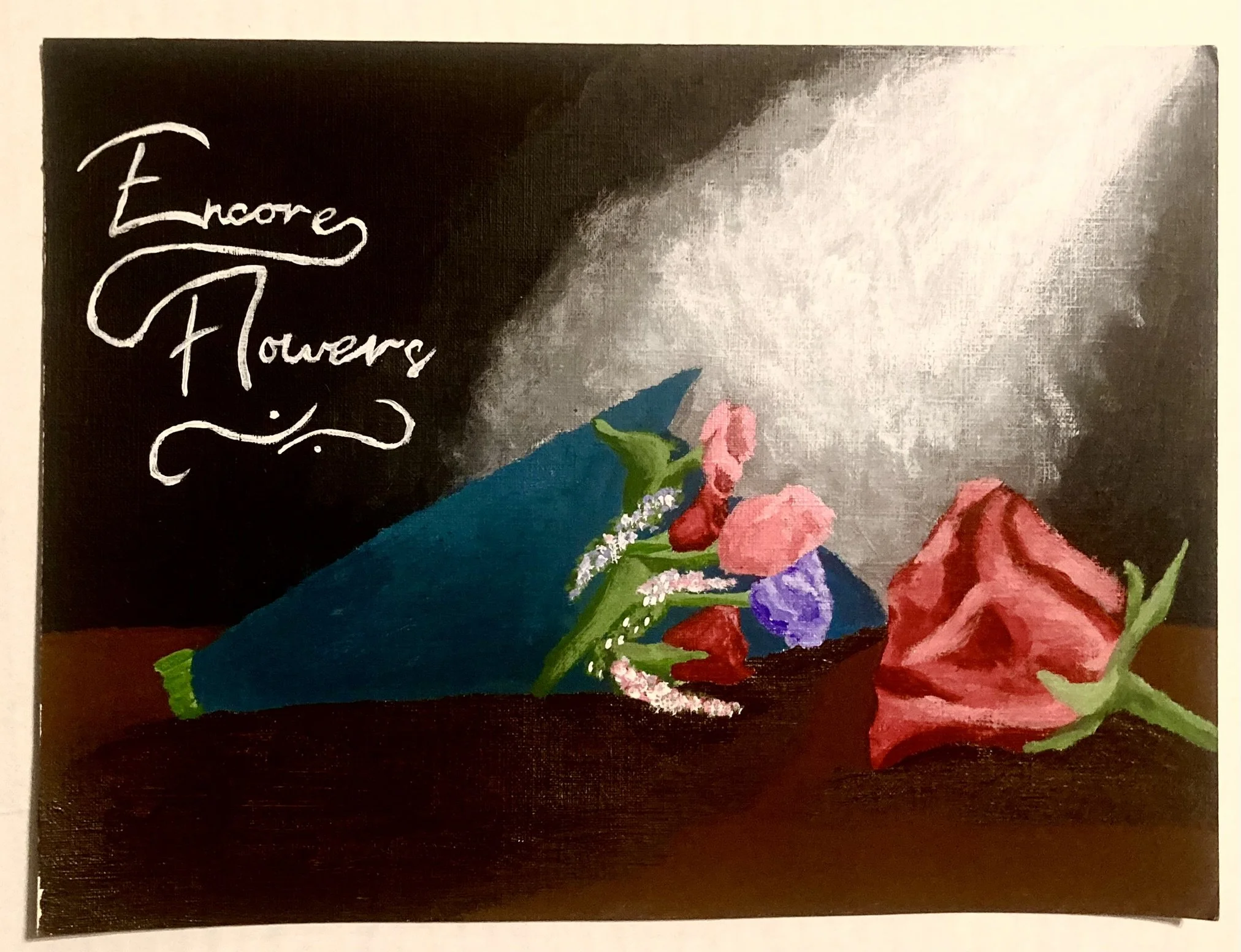 Color in Context 2 "Encore Flowers" (9"x12")