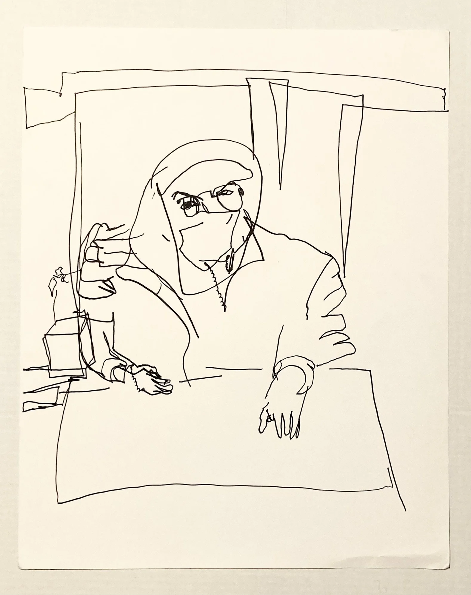 Blind Contour Drawing 1 (19"x24")