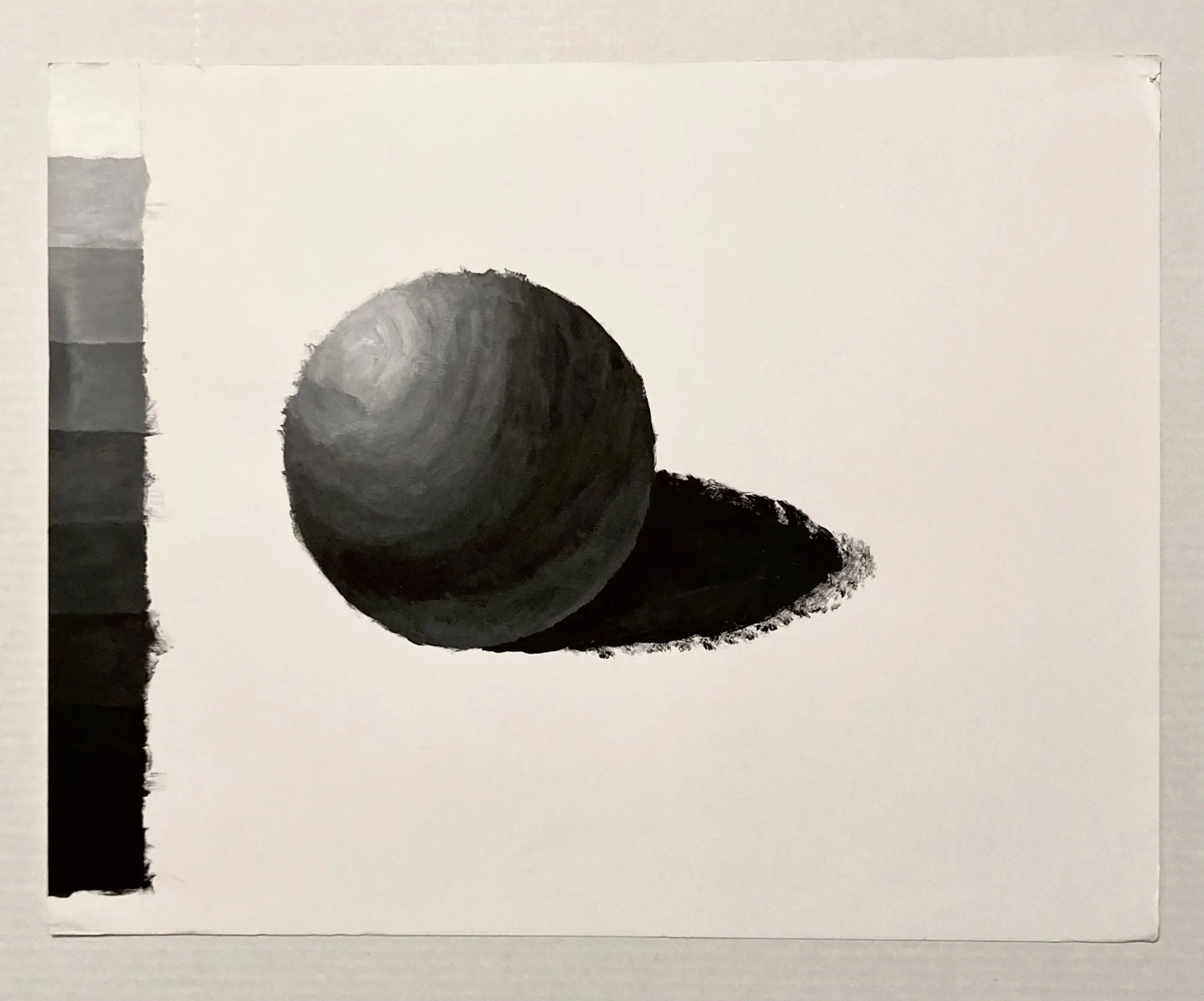 Sphere and Value Study (18"x24")