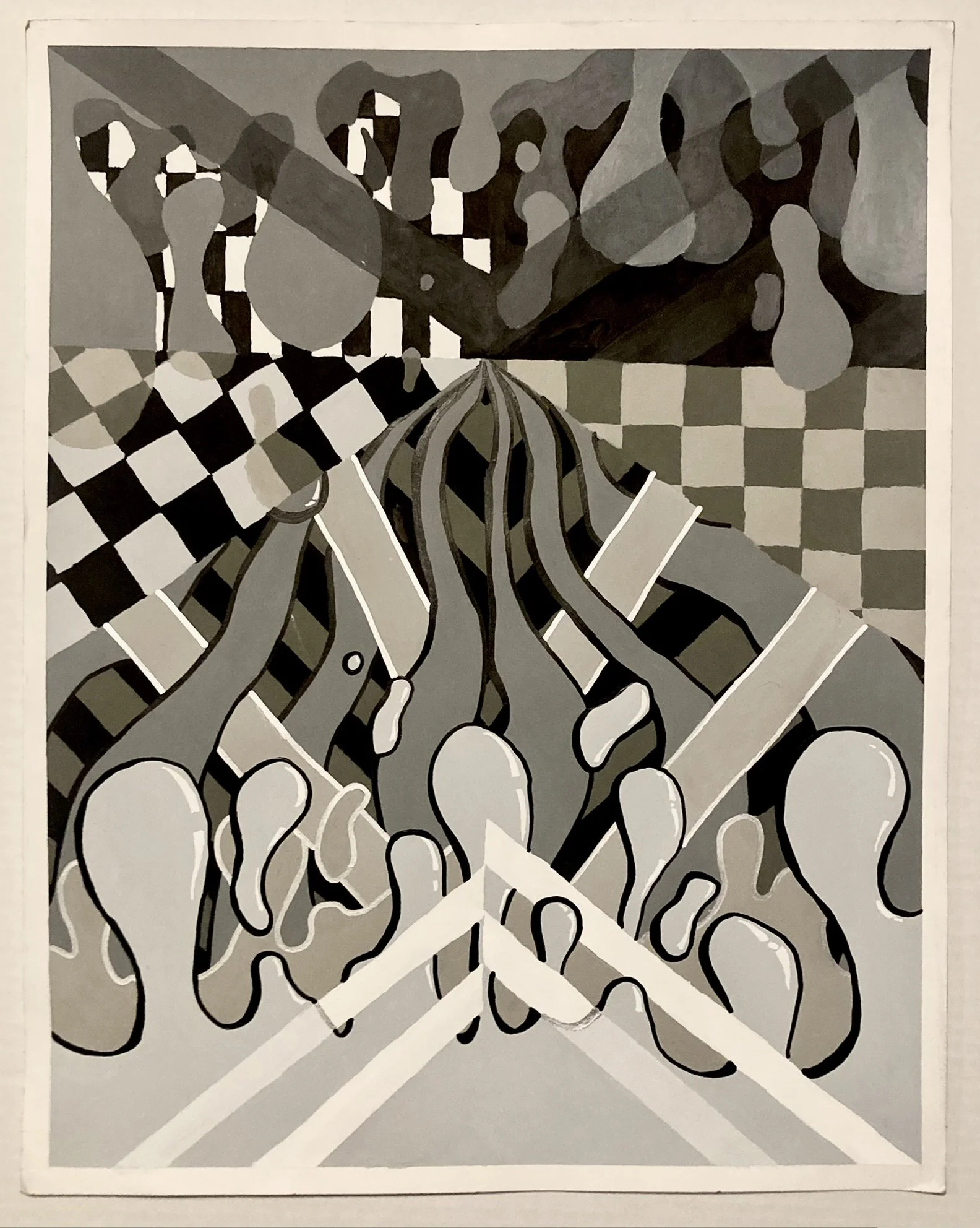 Geometric Meets Biomorphic Final (19"x24")
