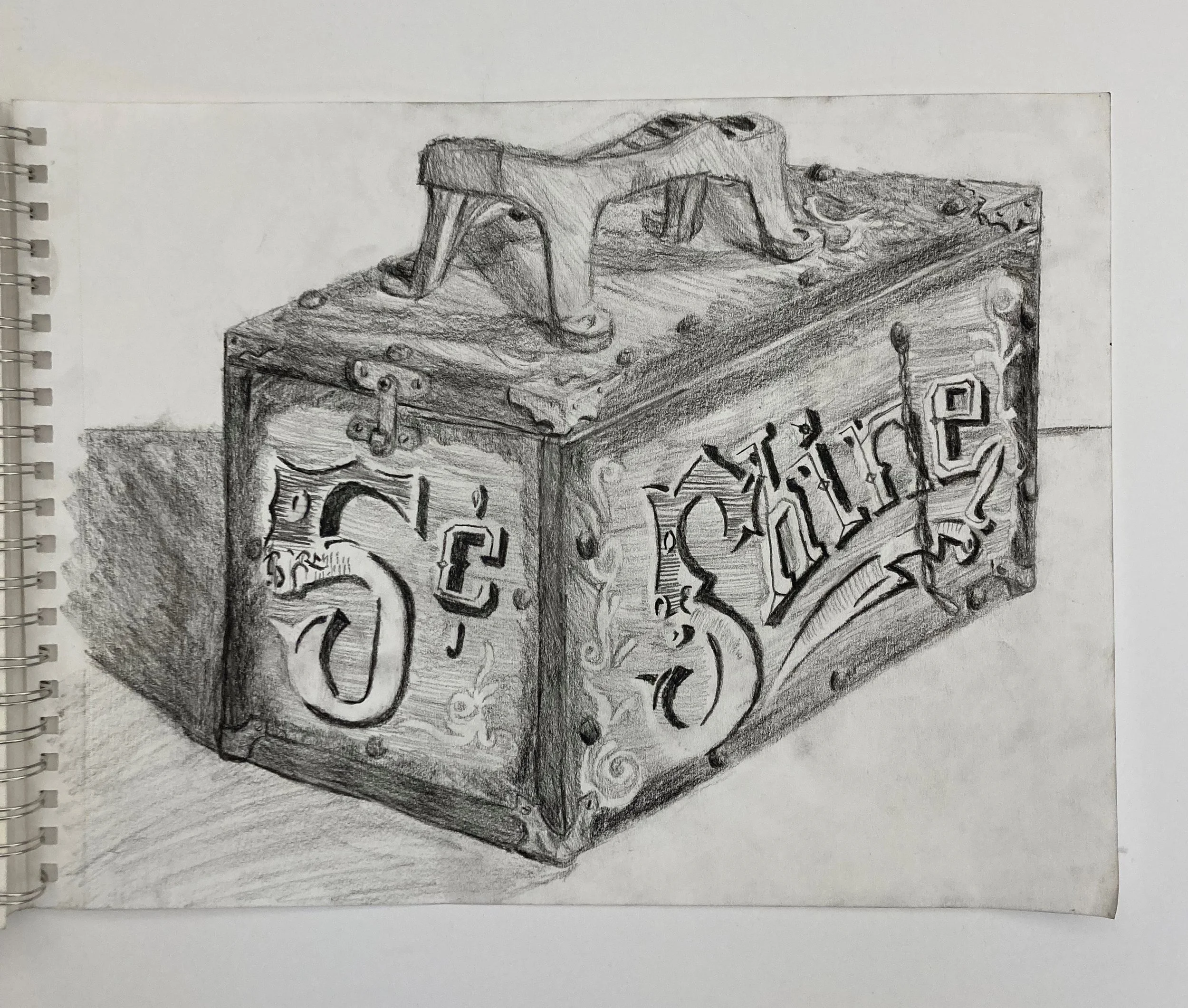 Two-Point Perspective Observational Drawing (11"x14")