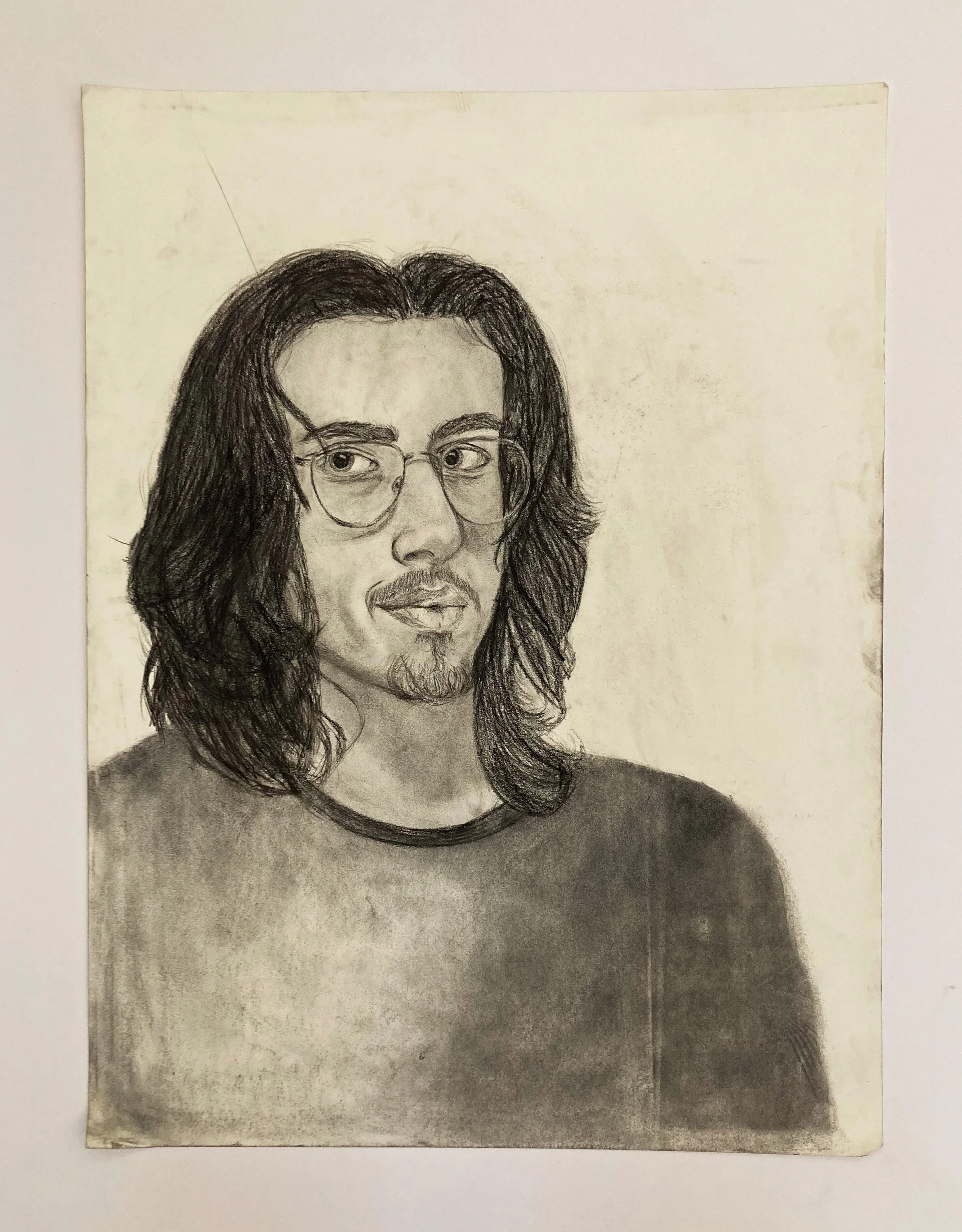 Observational Self Portrait 2, Unmasked (18"x 24")