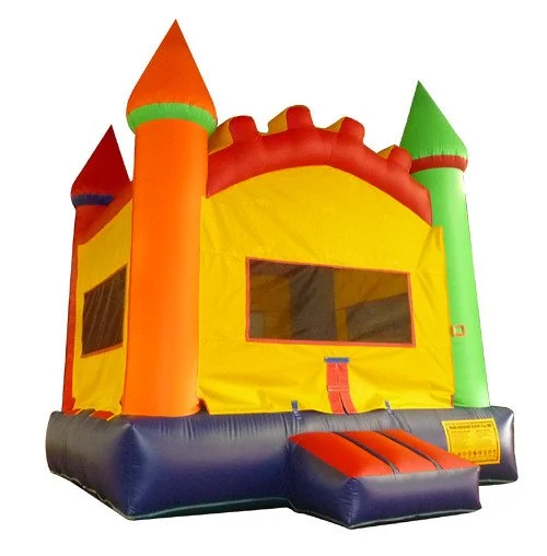 BBQ and Bounce House fun on front lawn