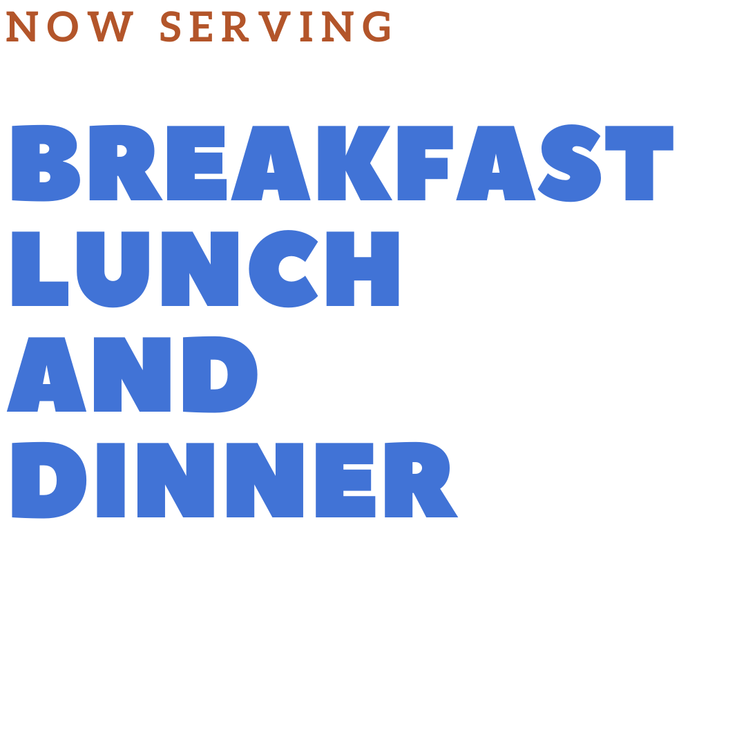 Breakfast Lunch And Dinner Sign