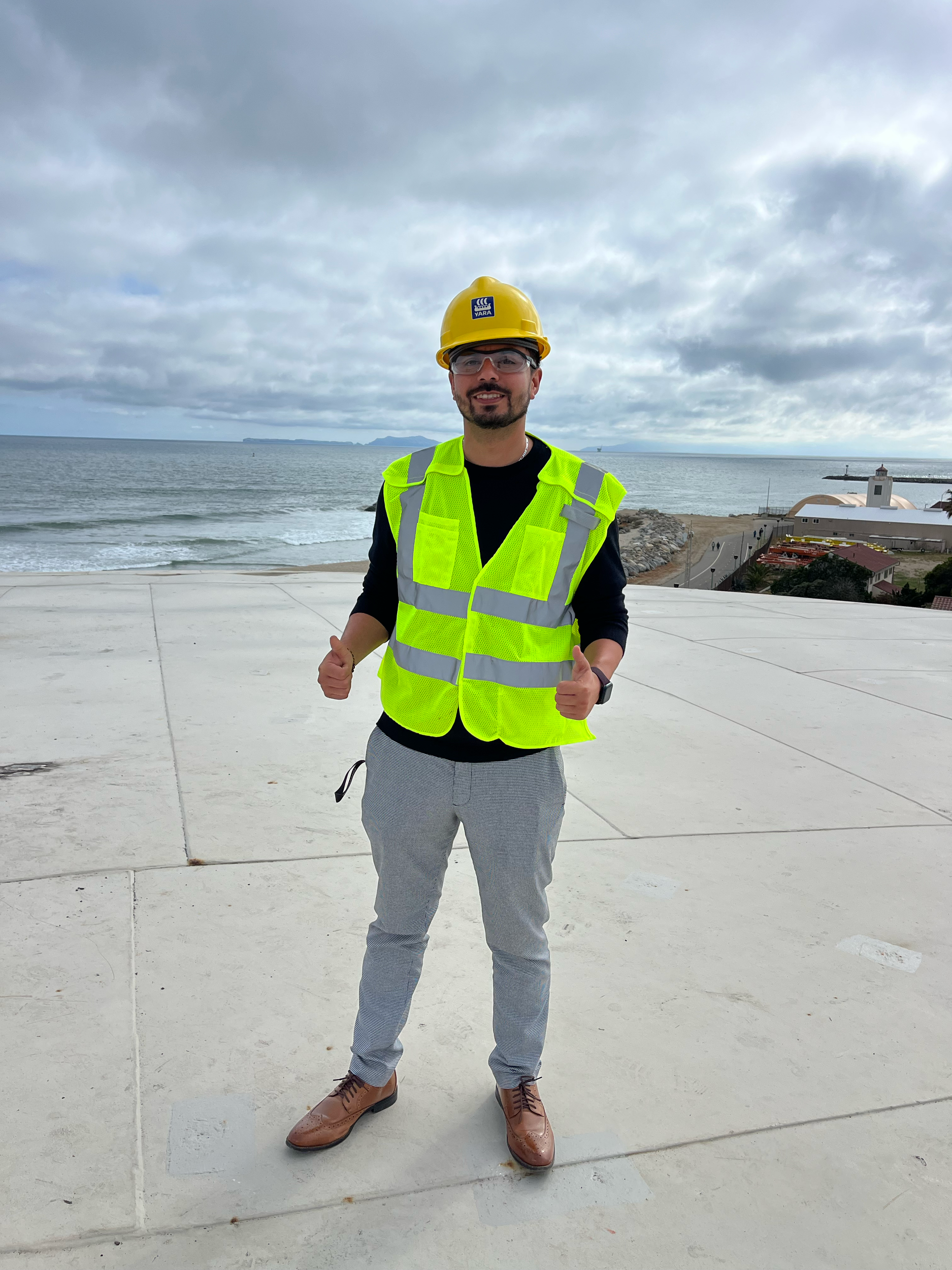 Touring the Port of Hueneme. Can you guess what I'm on top of?