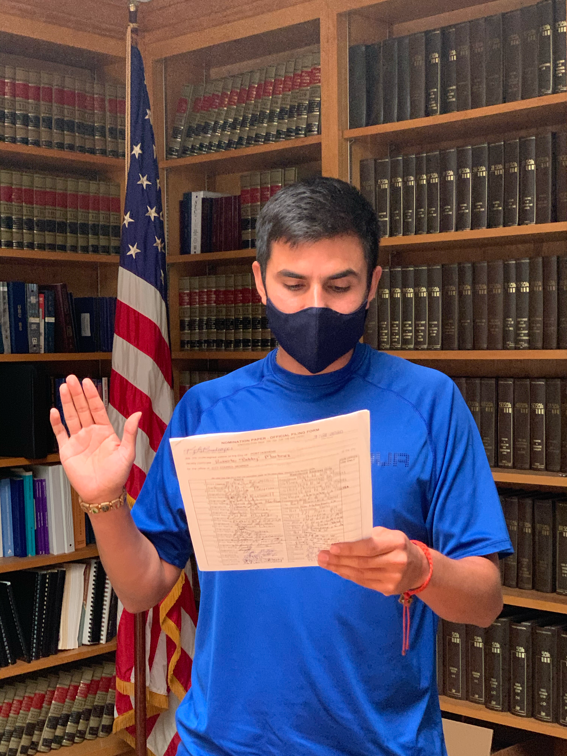 Taking my vows to serve and protect. August 9th, 2020
