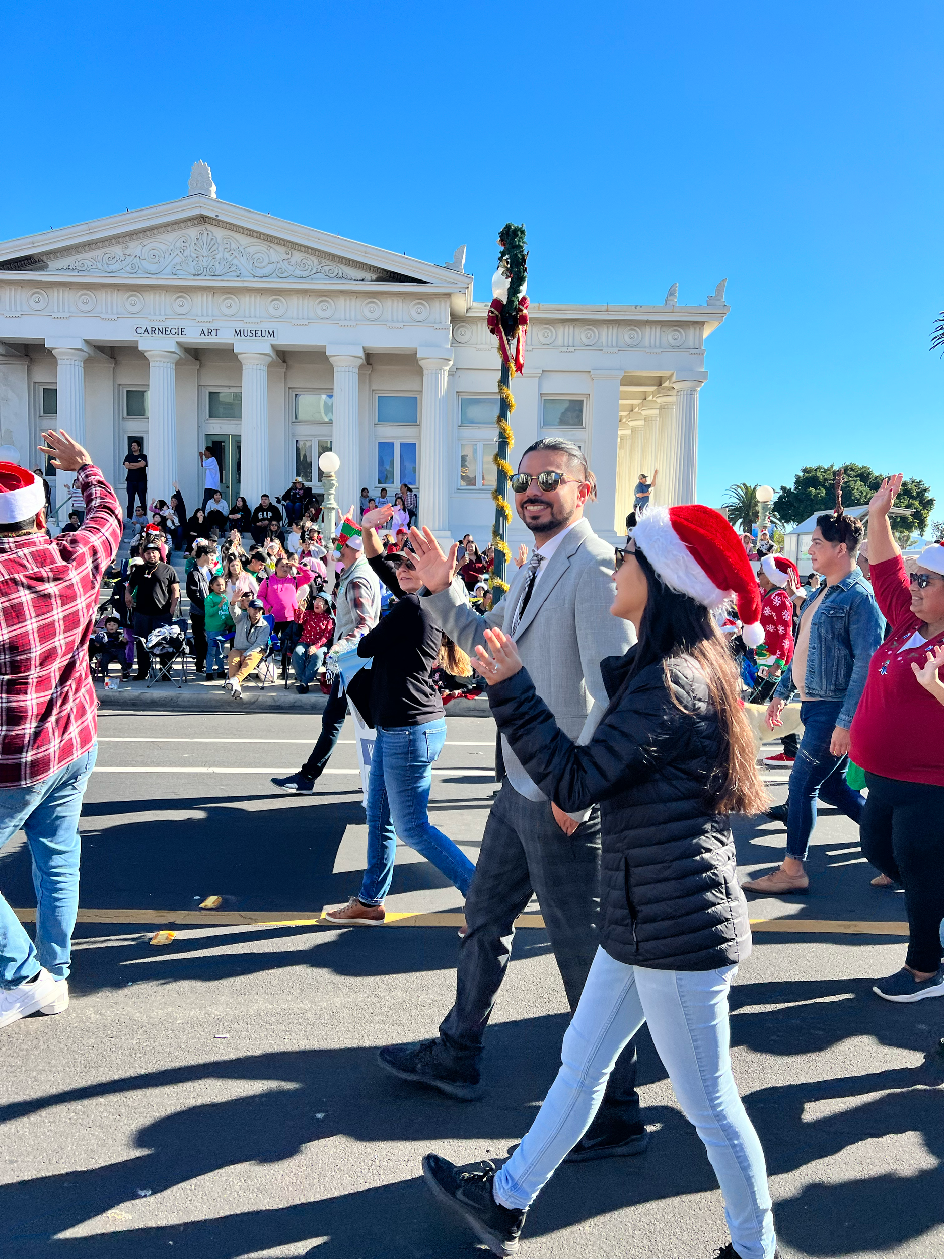 Local winter holiday parade