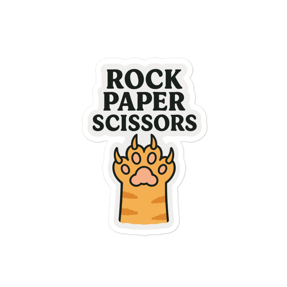 Rock Paper Scissors Sticker