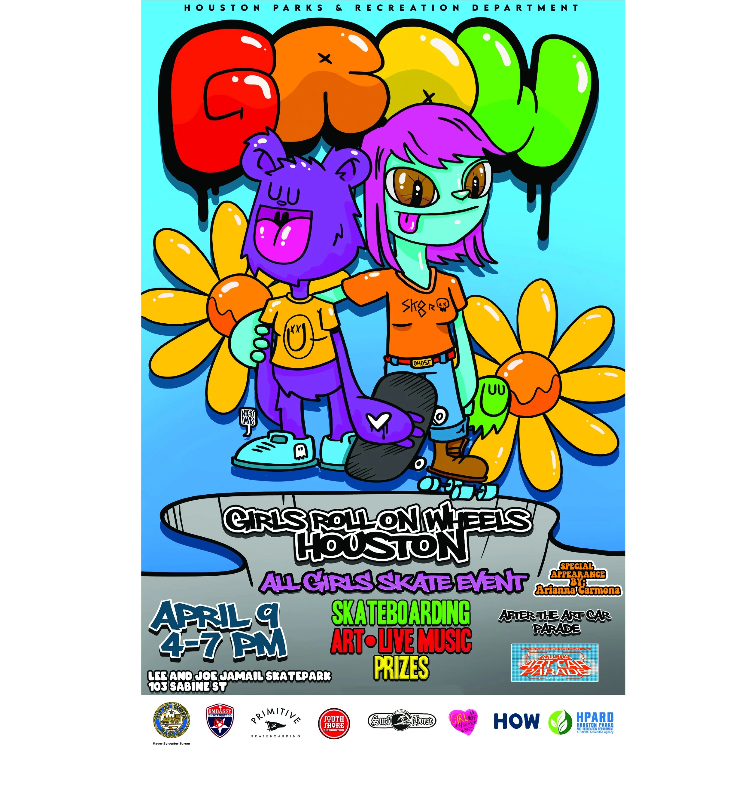 Meet Pro Skateboarder, Arianna Carmona at GROW's event in Houston, TX!
