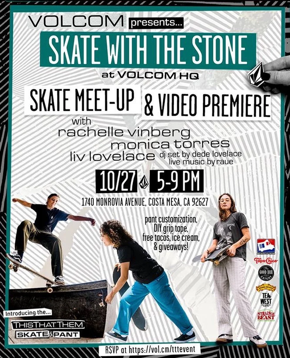 Skate With the Stone at Volcom HQ this Thursday Night!
