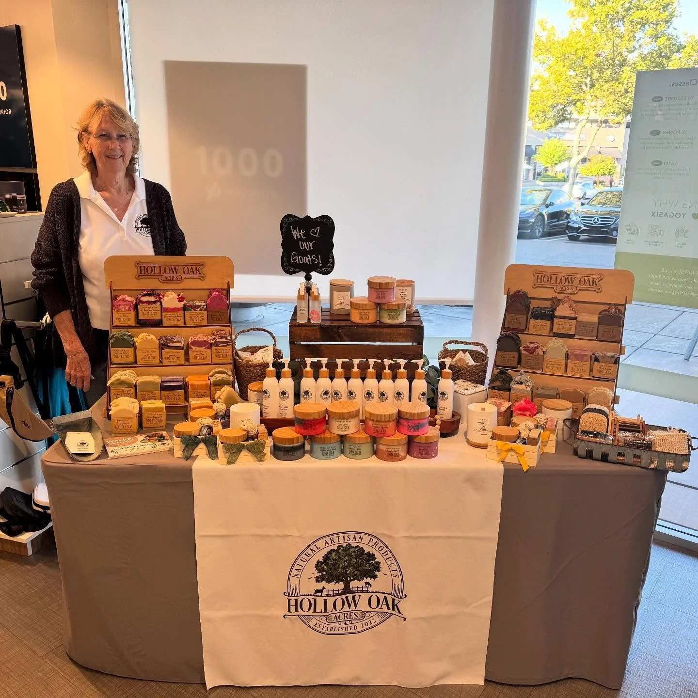 Come out to Yoga Six today for some good smelling Goat Milk Soap, Lotion, Candles and Scrubs! 2030 Douglas Blvd🫶🏼🐐🧼