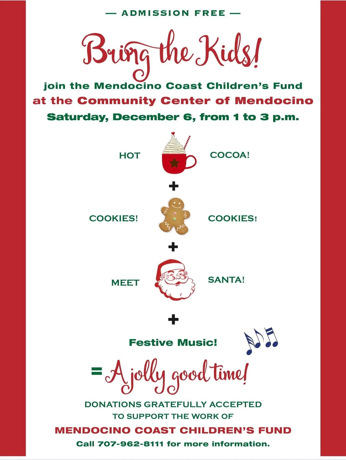 Join us for this FREE annual community event in partnership with @mendocinocoastchildrensfund!!!