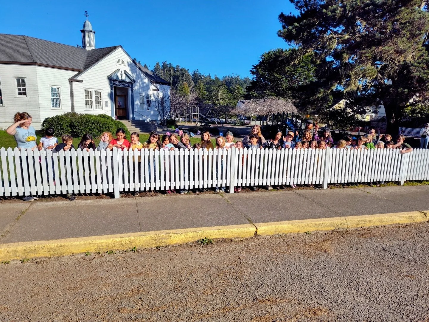 Thank You Rotary Club of Mendocino for our beautiful new fence on School Street! @mendocinorotary