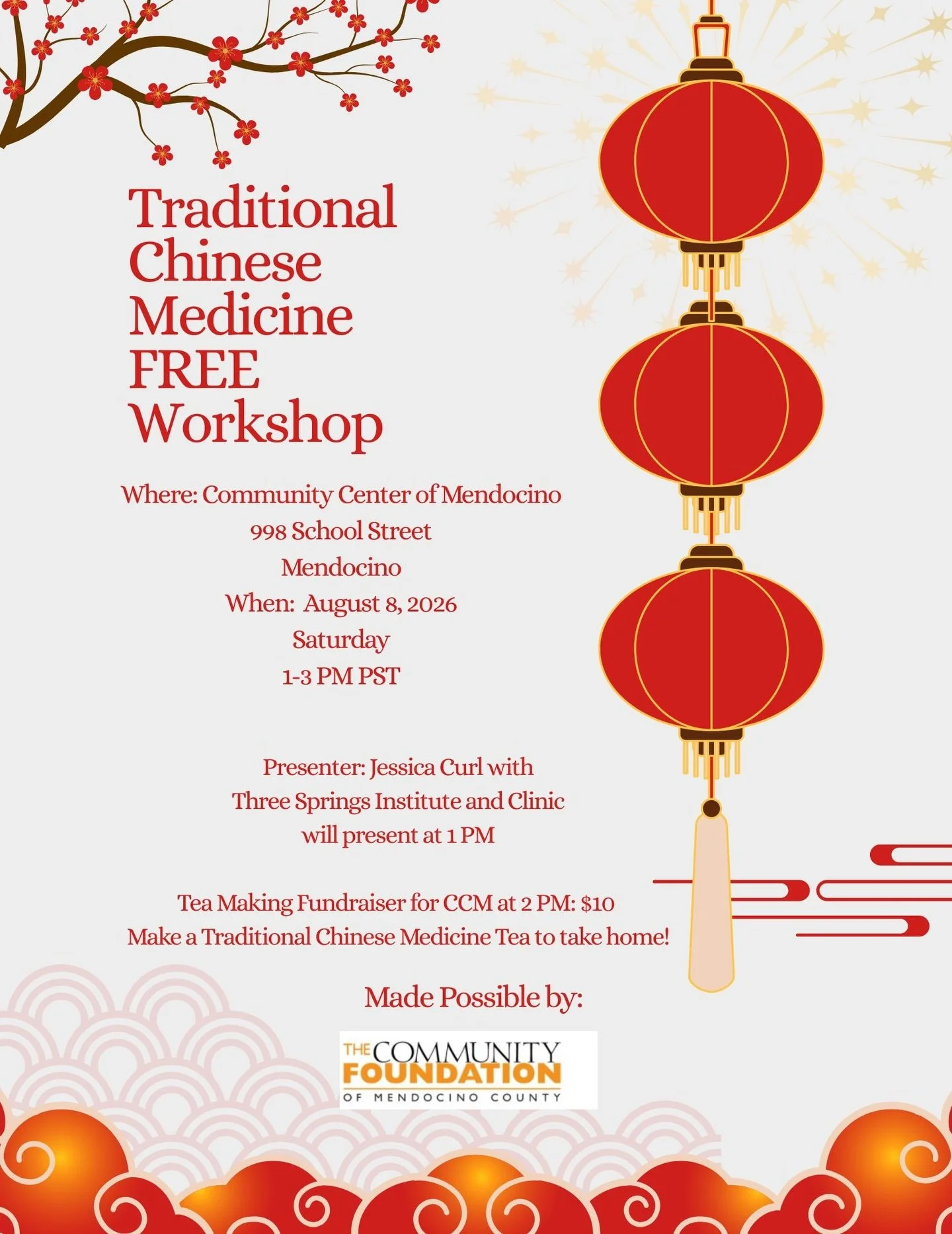 Don&rsquo;t miss this wonderful FREE community event we&rsquo;re hosting in partnership with @mendocommunityfoundation AUG 8