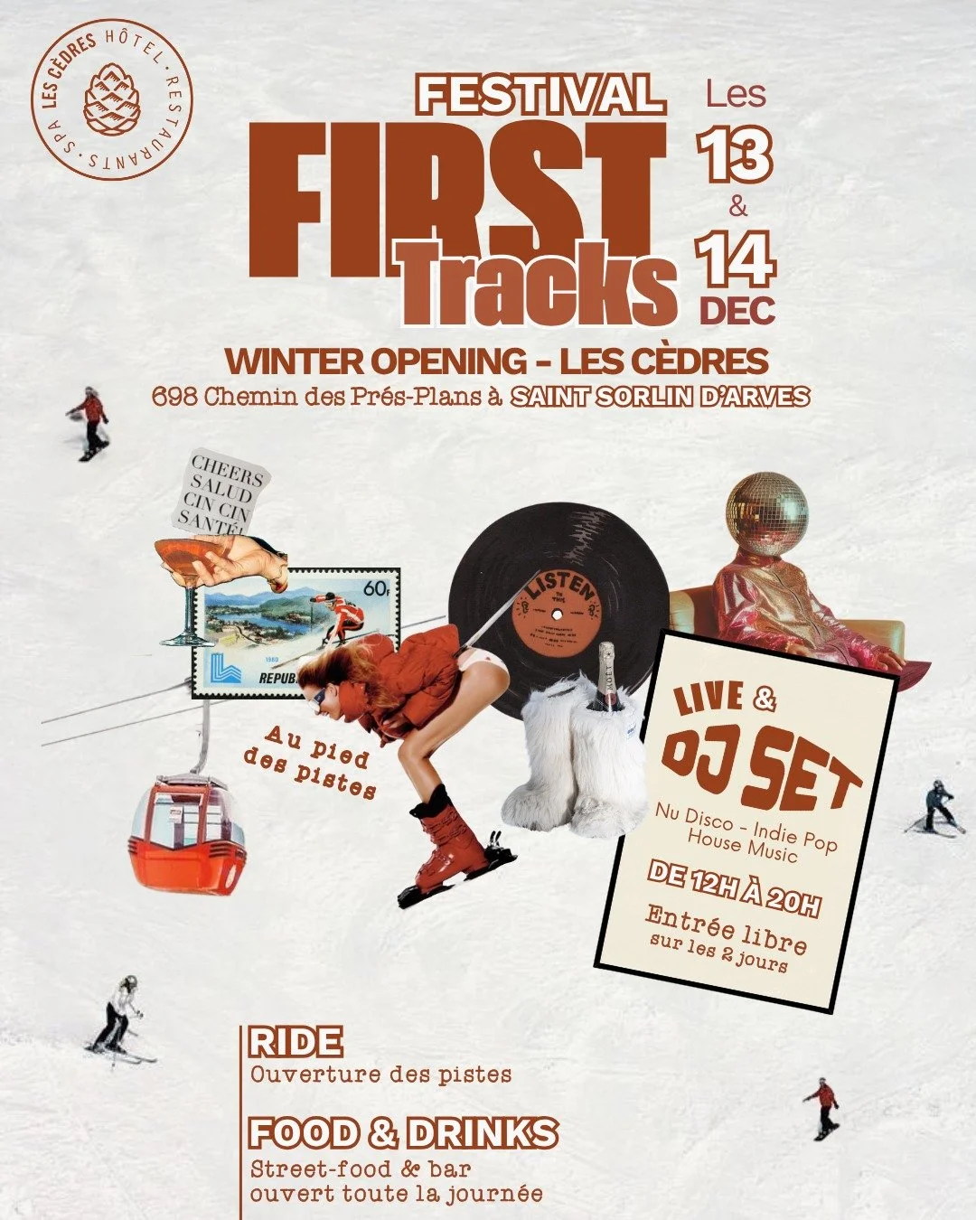 🎿 Festival First Tracks 

Les 13 &amp; 14 d&eacute;cembre, on remet les skis&hellip; et le son !

Pour c&eacute;l&eacute;brer l&rsquo;arriv&eacute;e de l&rsquo;hiver et la r&eacute;ouverture du domaine @lessybelles et de la station @saintsorlindarve
