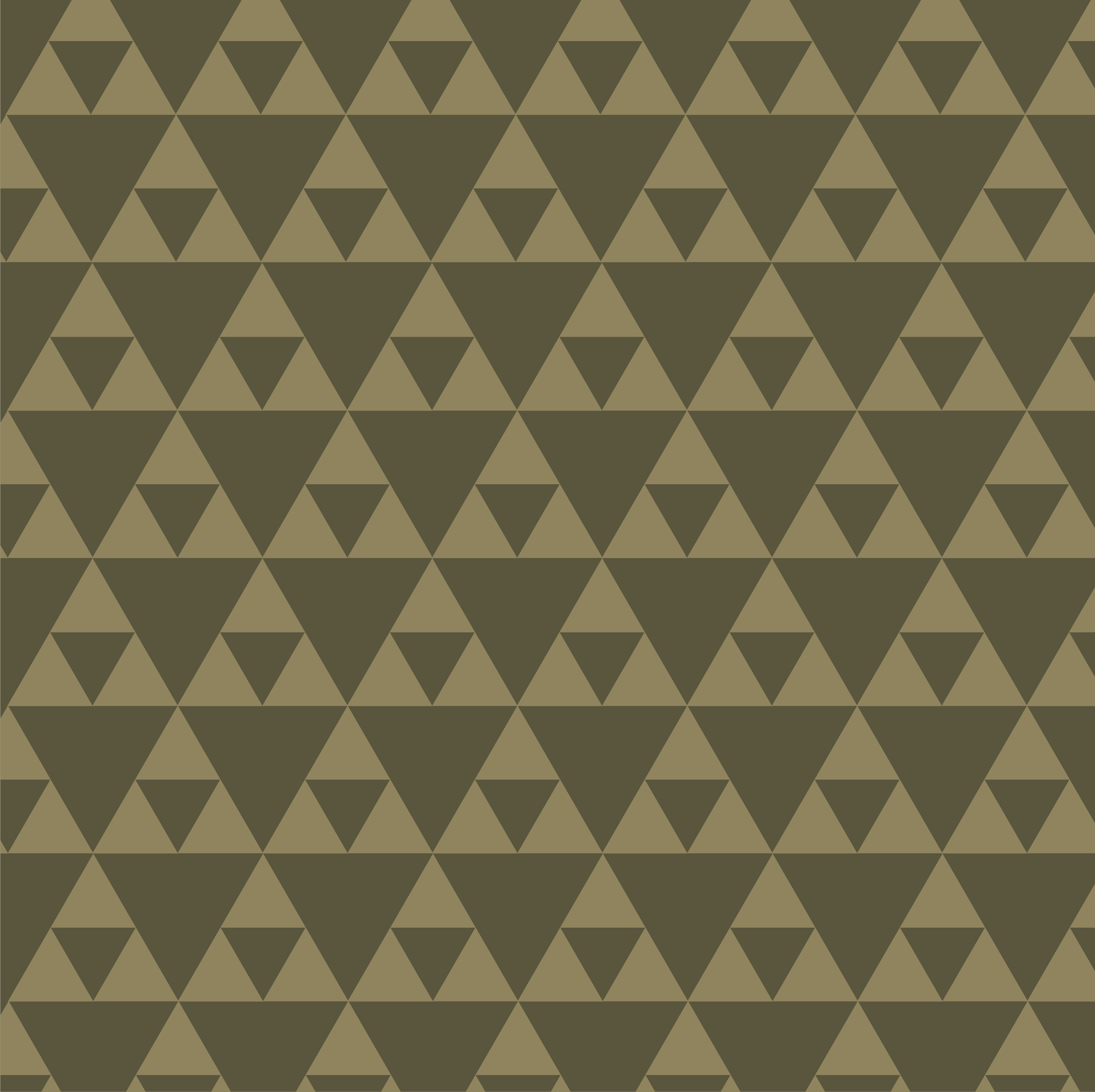Pattern of interlocking triangles in dark brown and light brown.