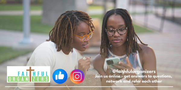 @faithfulorganizers - Join us online - get answers to questions, network and refer each other