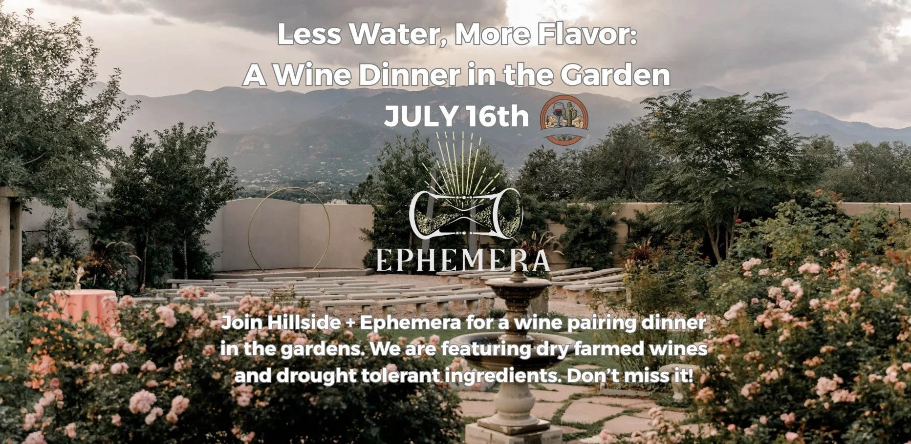 A Wine Pairing Dinner in the Garden