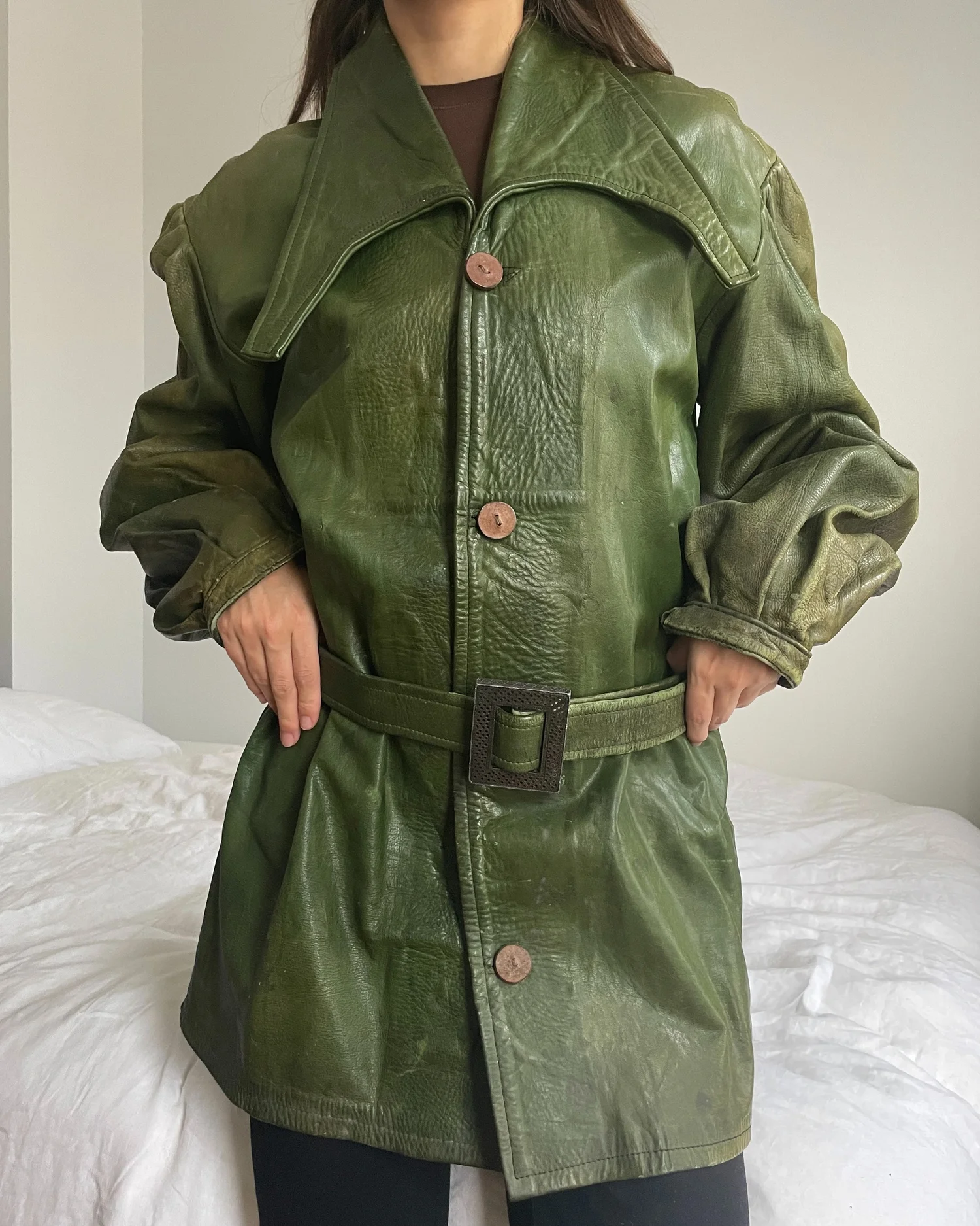 Vnintage leather mods coat