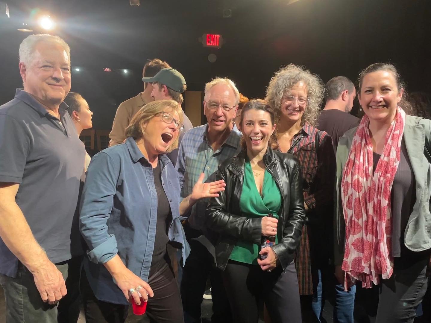 Oh, my ❤️ is FULL! 
Feeling so blessed to have these friends (and others last weekend) come see me be in this moving, hilarious production of #CRYITOUT. 
.
So grateful for @adivineriot &mdash; creating a new theatre/production company in NYC - not ea