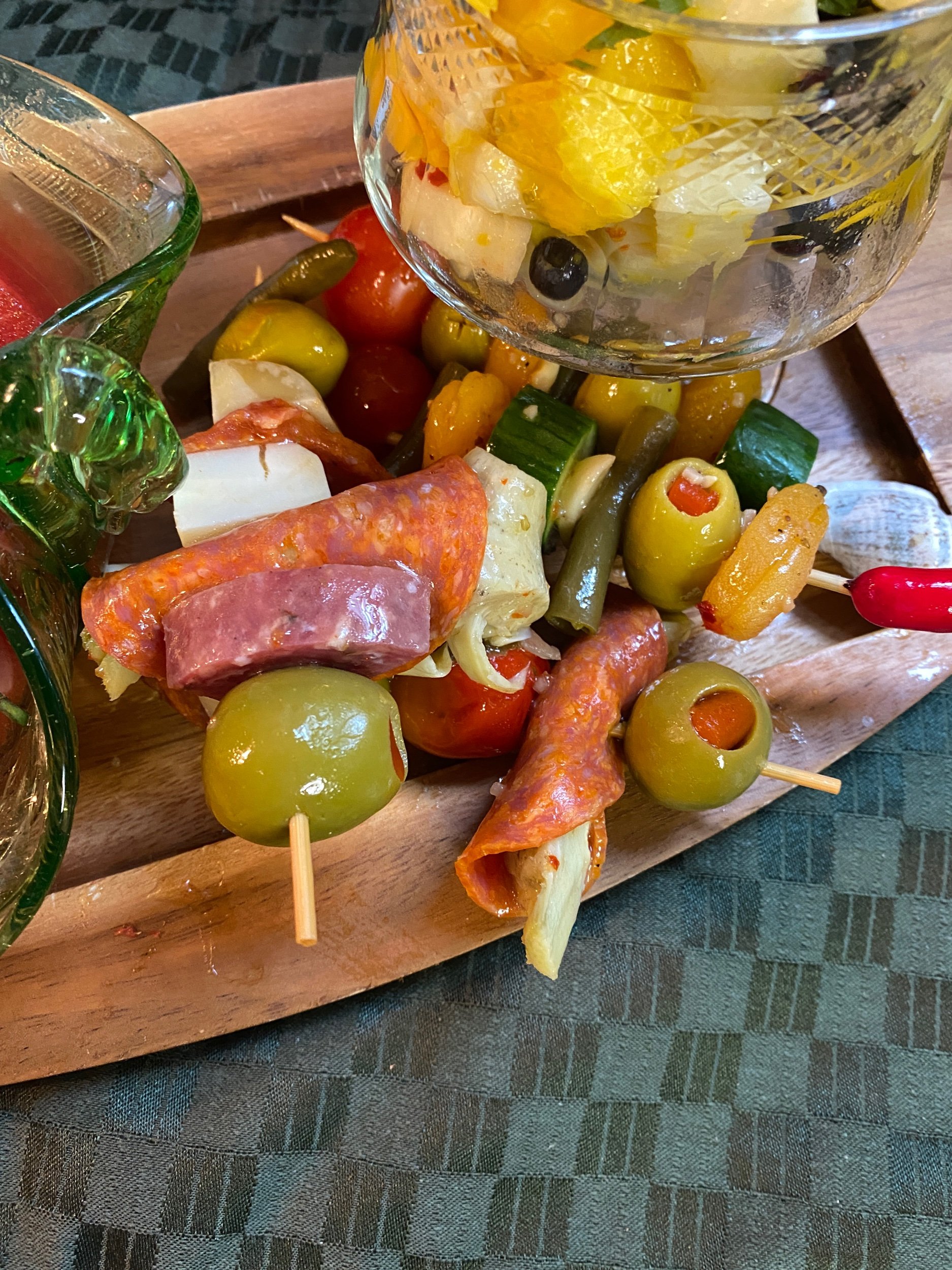Marinated Italian Antipasto Skewers