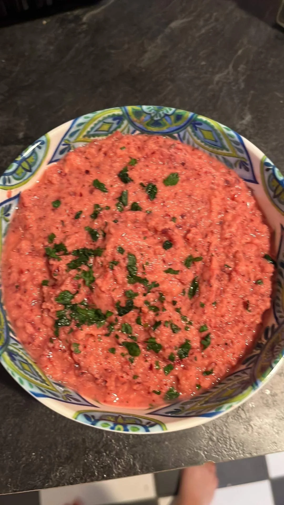 Homemade Cranberry Hummus