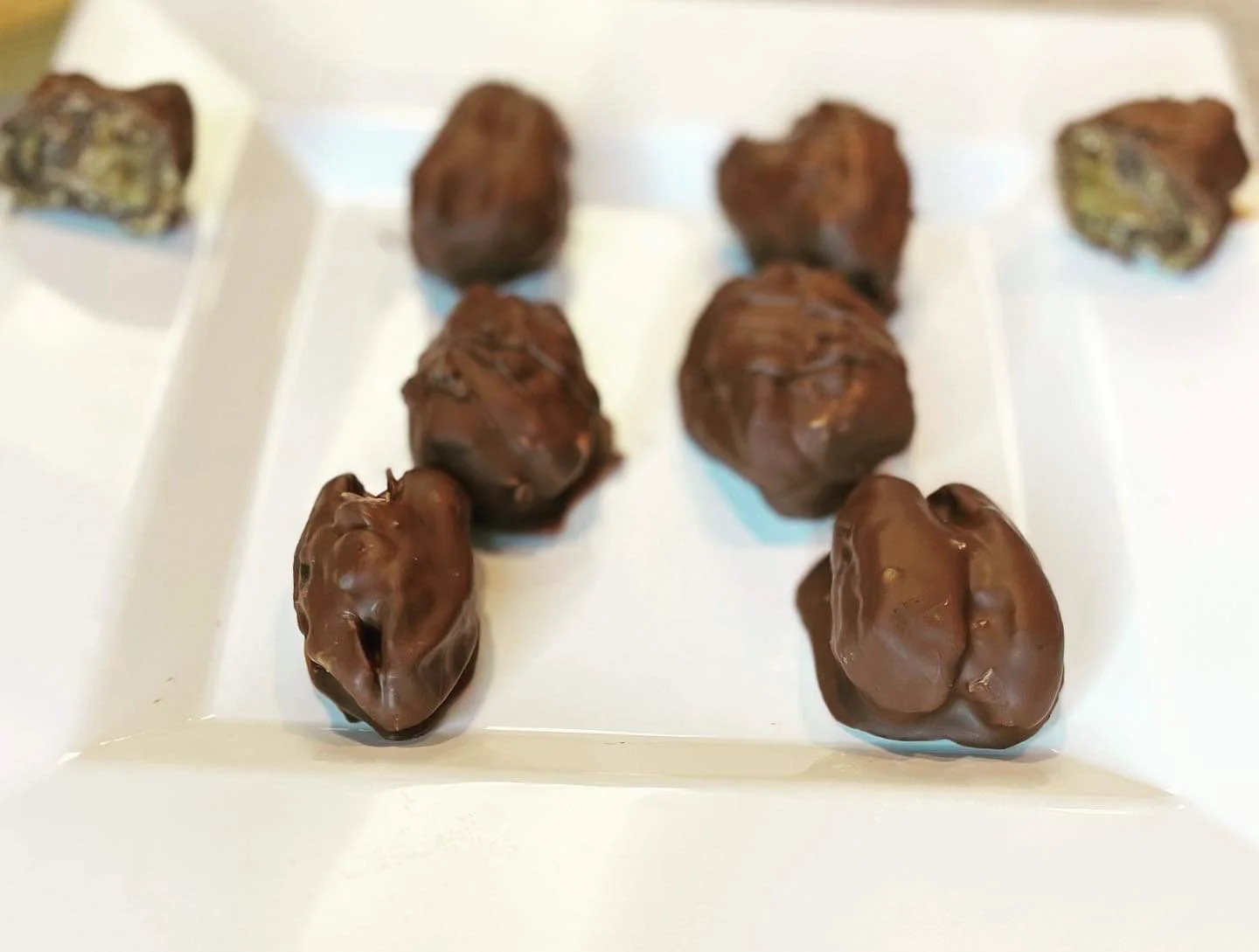 Chocolate Covered Stuffed Dates