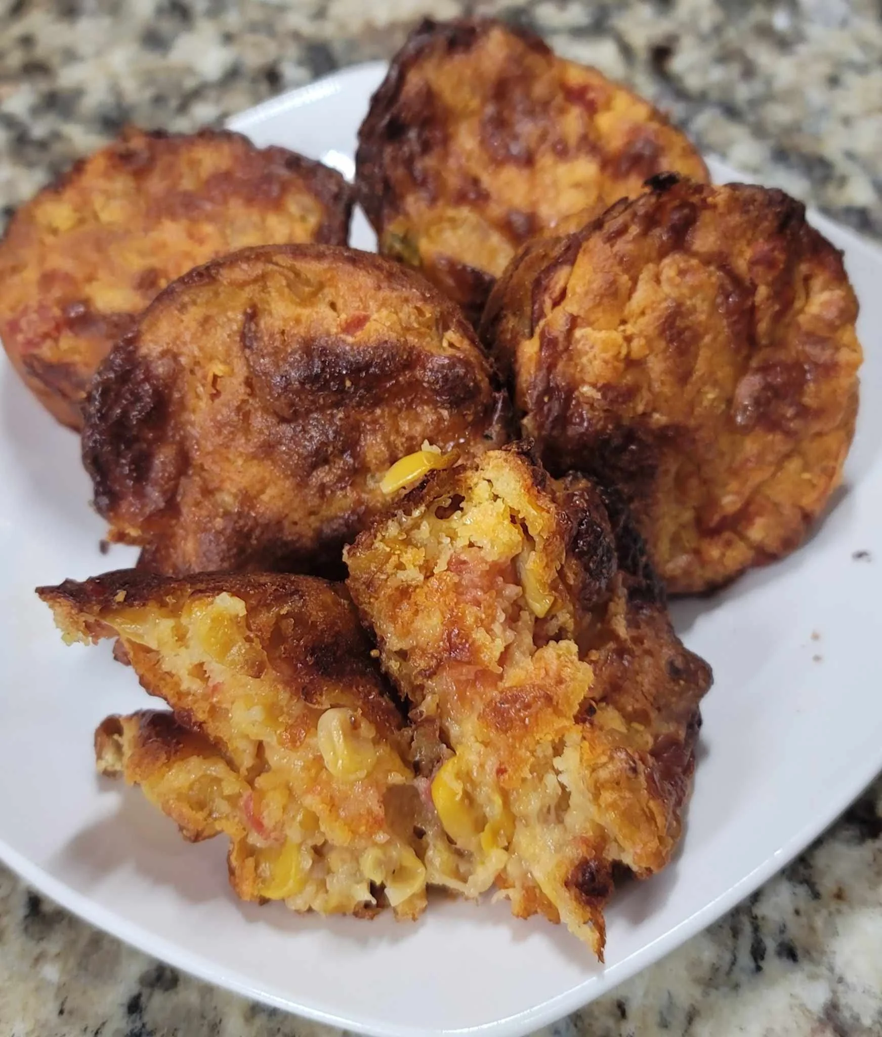 Cheesy Fire-Roasted Cornbread Muffins