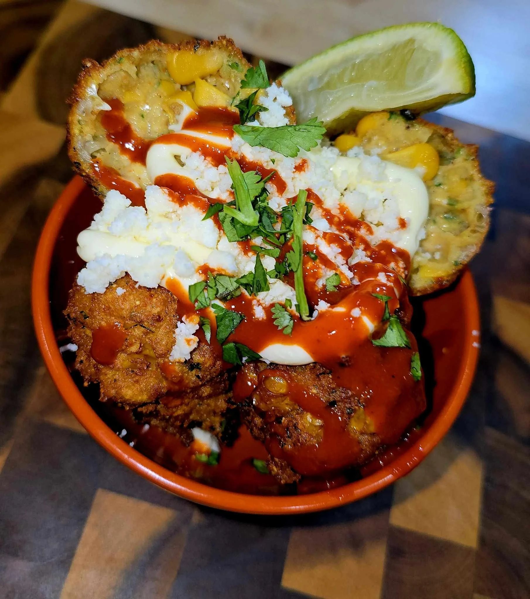 Mexican Street Corn Fritters