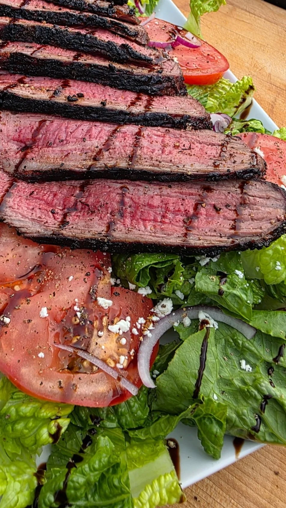 Red, White, & Blue Steak Salad