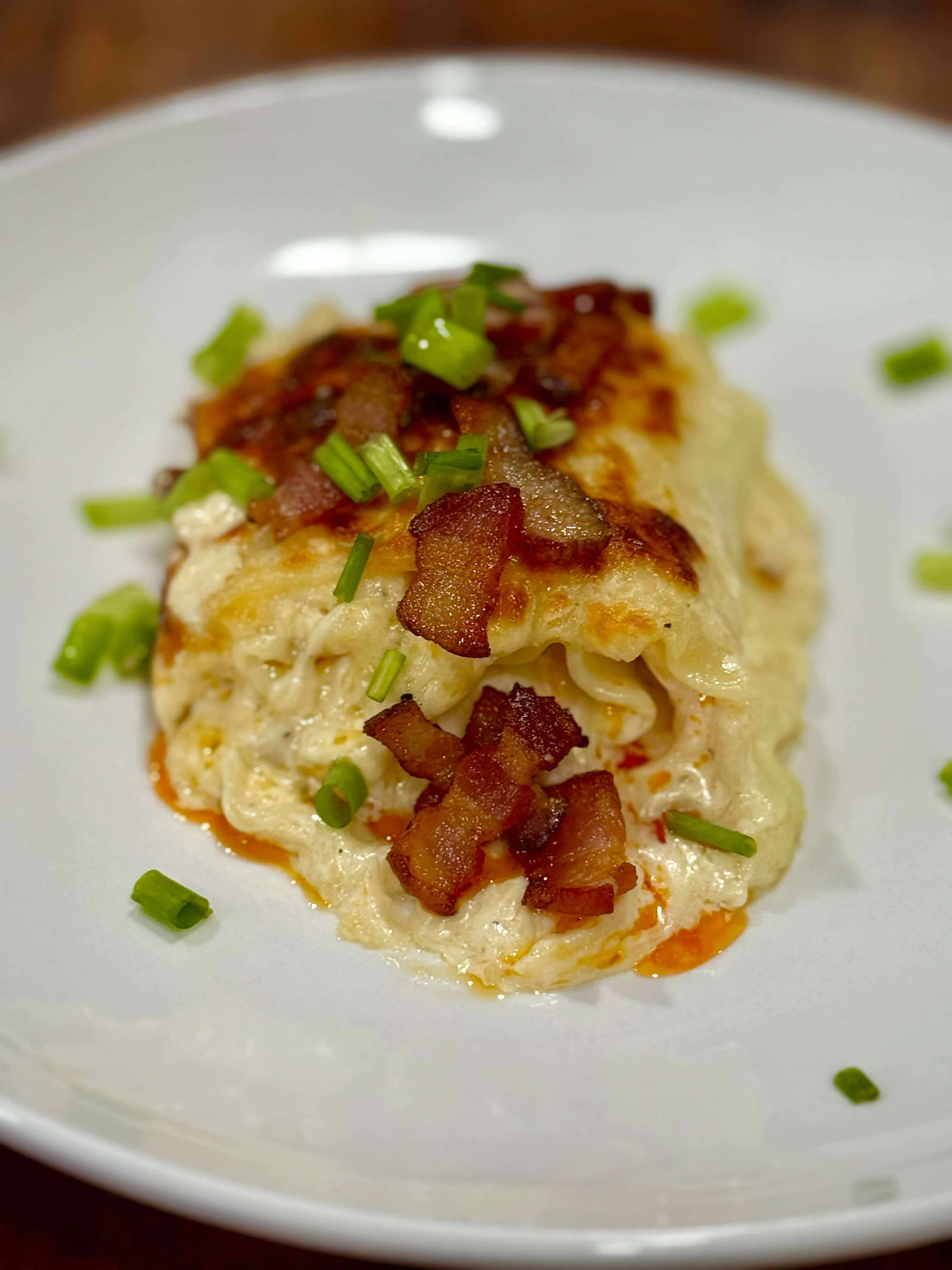 Buffalo Chicken Alfredo Lasagna Roll-Ups