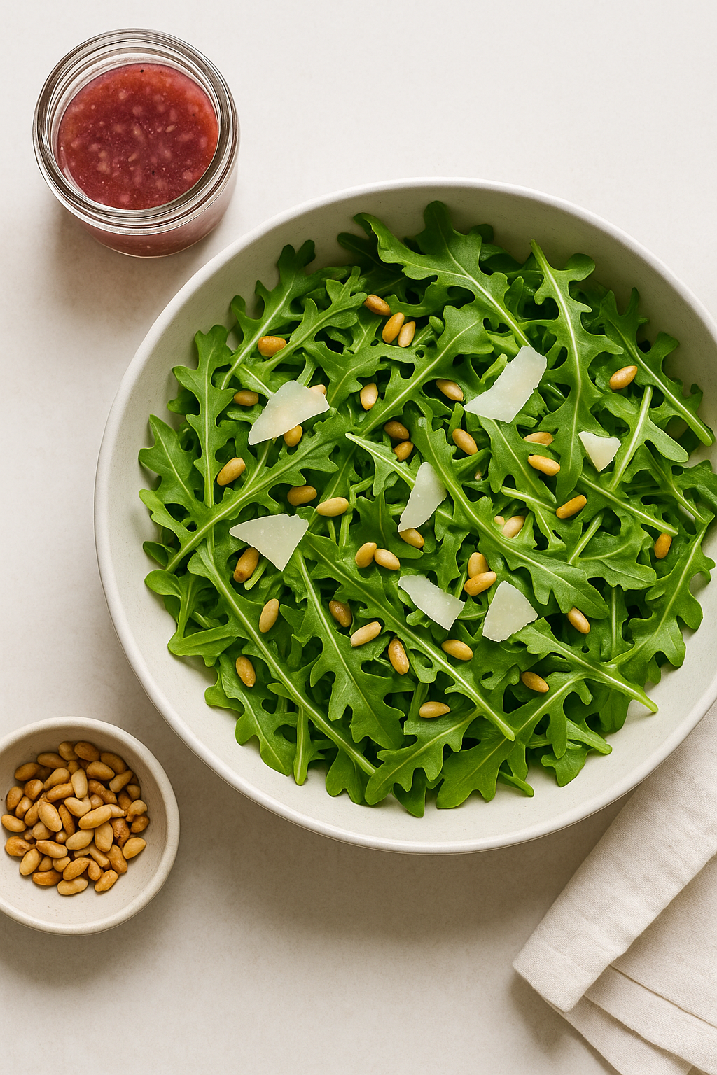Arugula Salad with Red Wine Vinaigrette